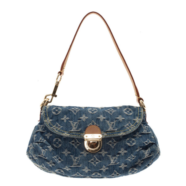مملوكة مسبقًا Louis Vuitton Blue Monogram Denim Mini Pleaty