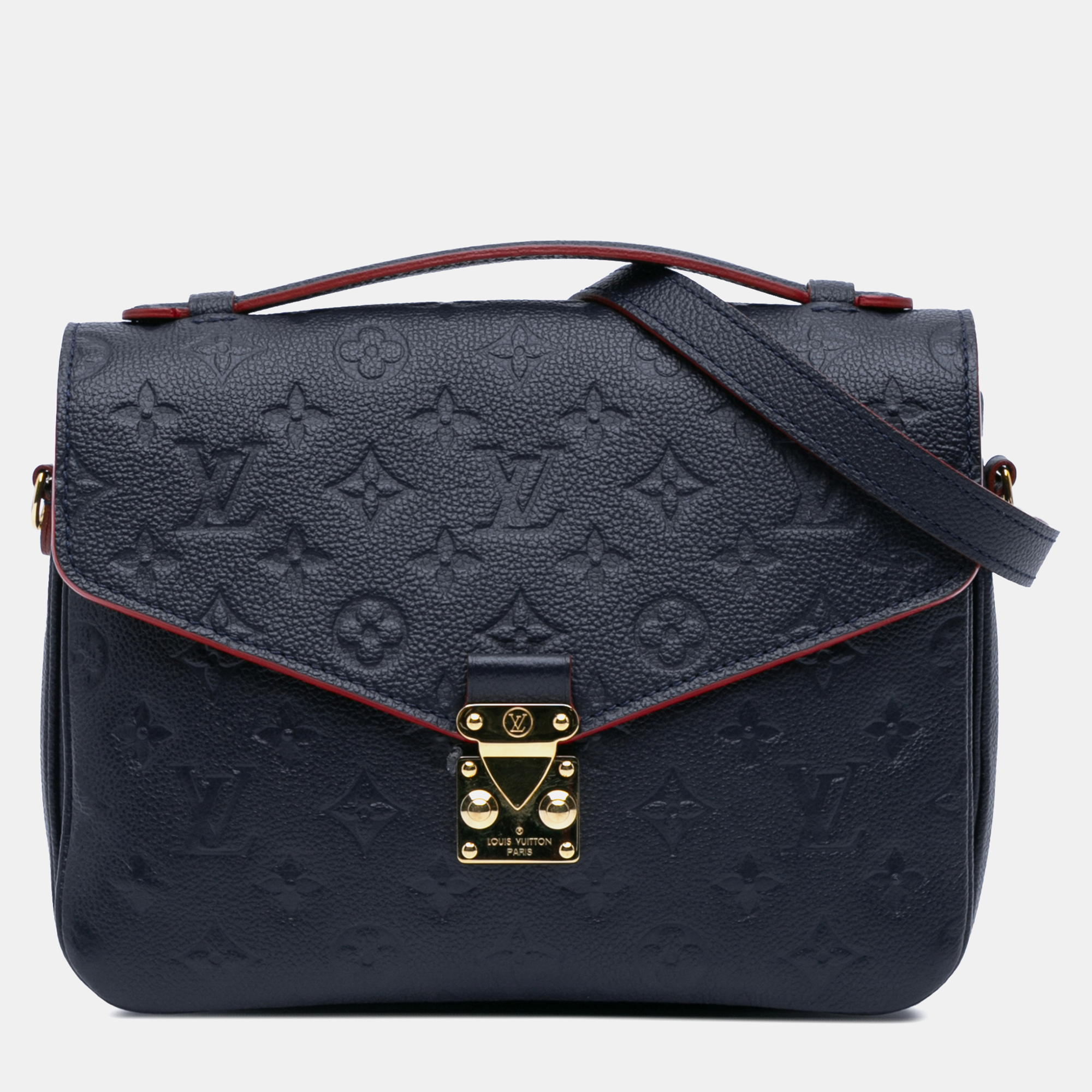 

Louis Vuitton Blue Monogram Empreinte Pochette Metis