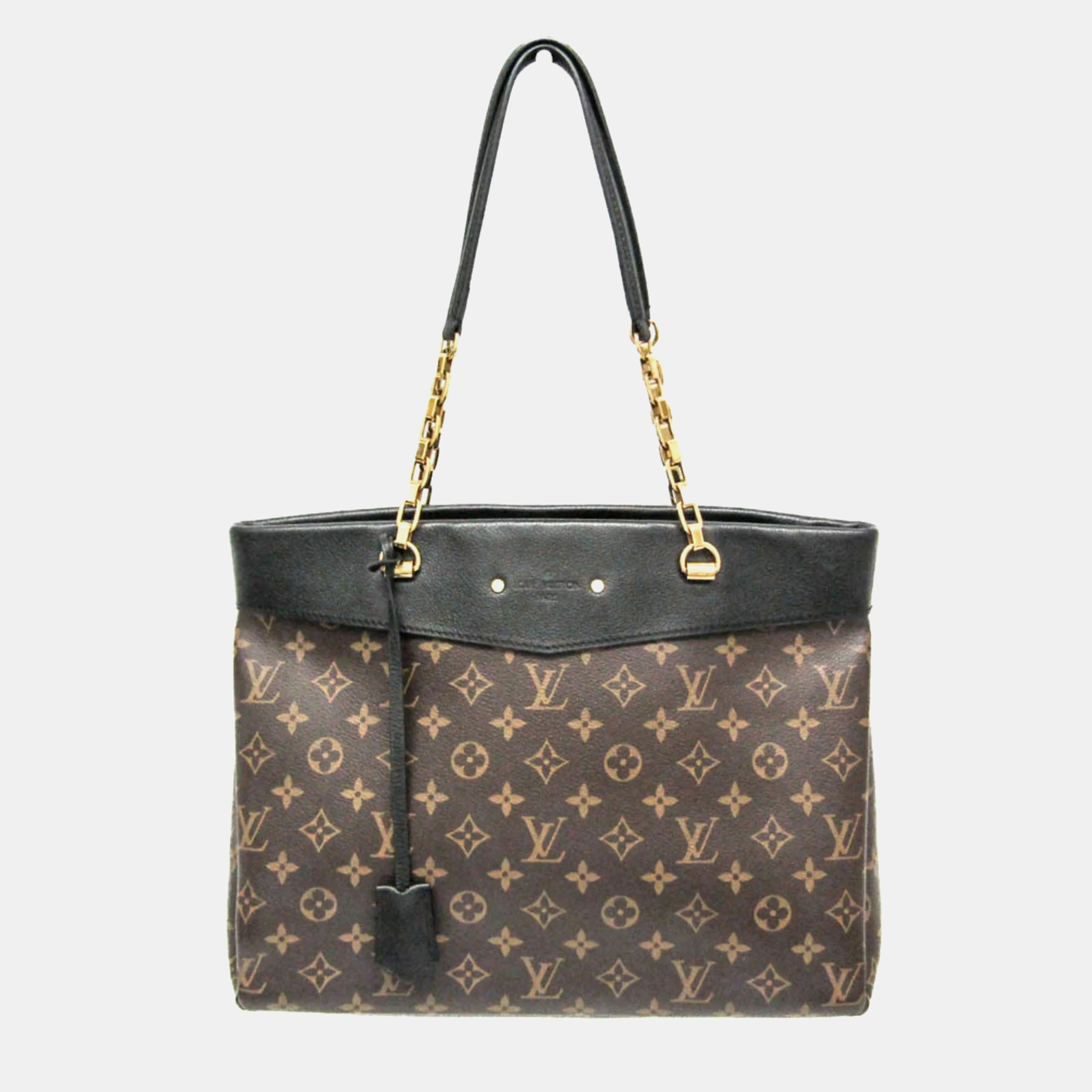 

Louis Vuitton Monogram Pallas Brown Noir Shopper Shoulder Bag