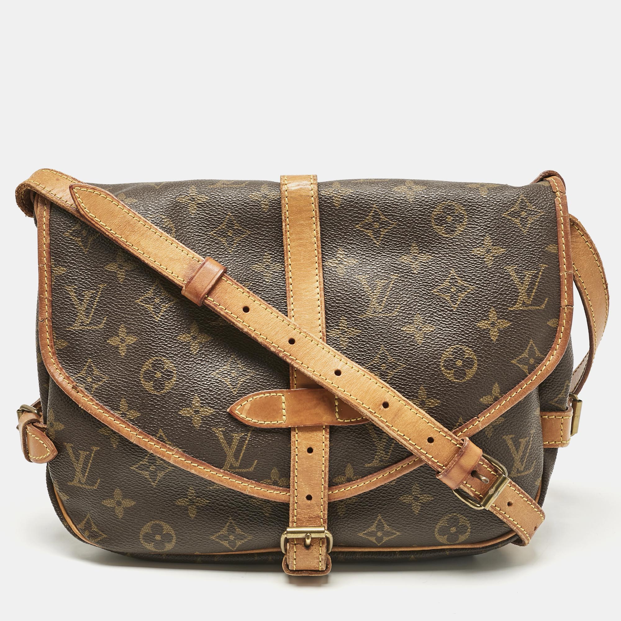 

Louis Vuitton Monogram Canvas Sofia Coppola Flore Saumur 30 Bag, Brown