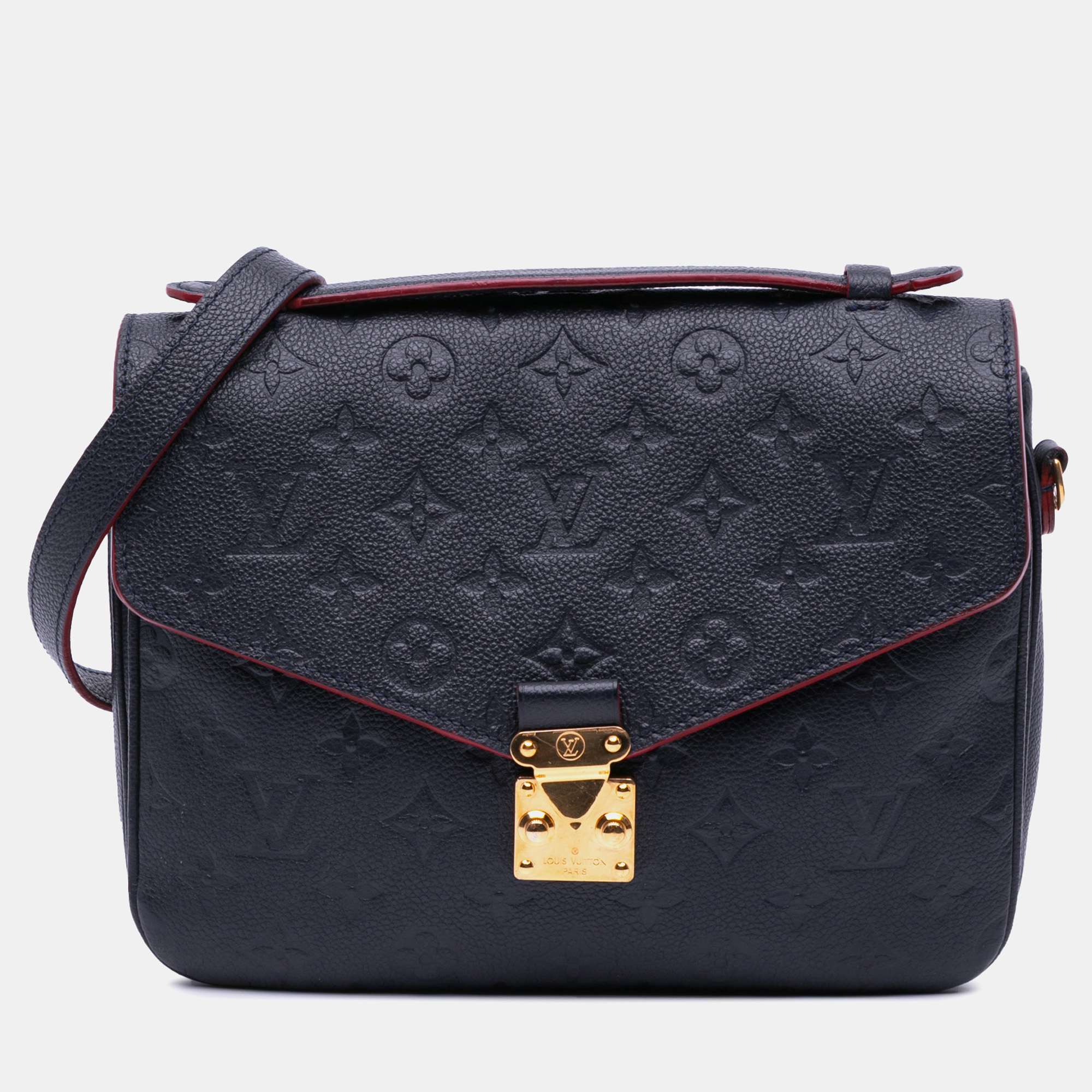 

Louis Vuitton Navy Blue Monogram Empreinte Pochette Metis