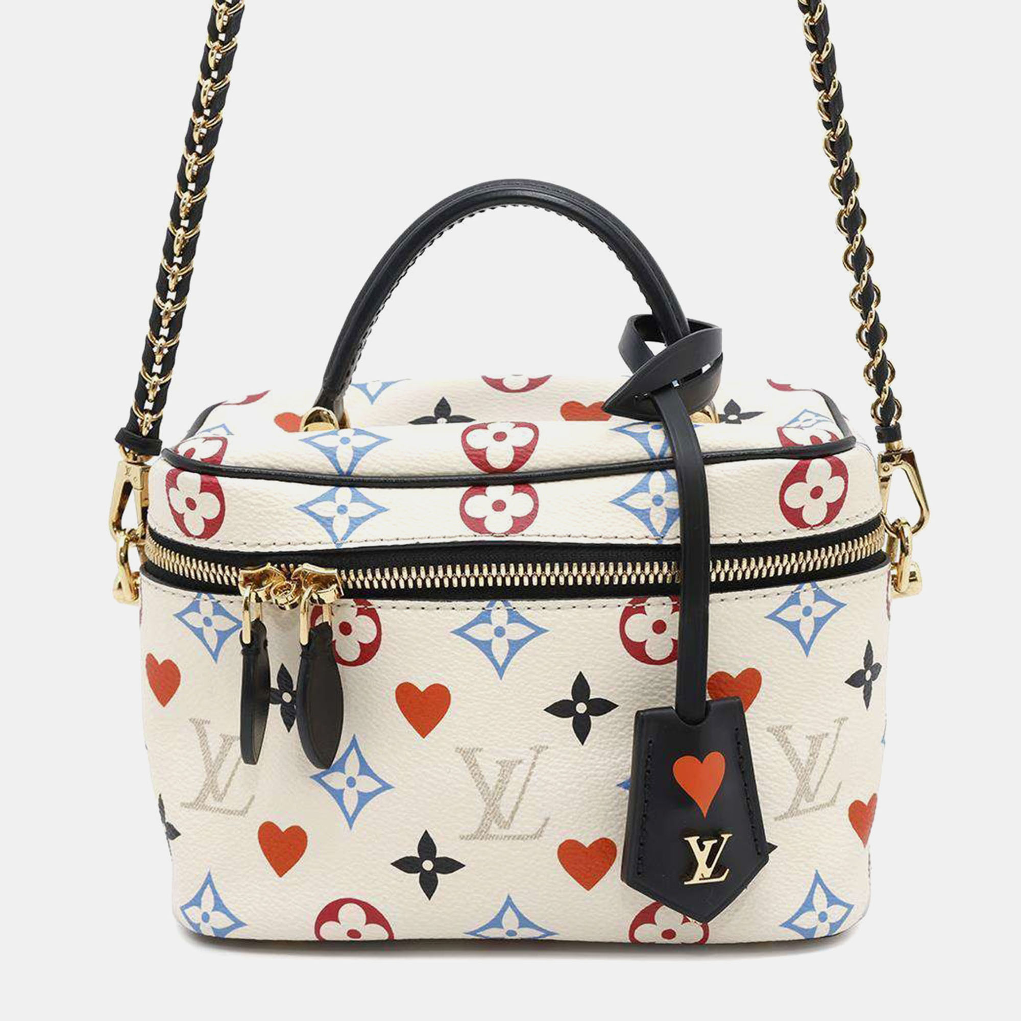 

Louis Vuitton Blanc/Multicolor Monogram Game On Size Vanity Bag Pm, White