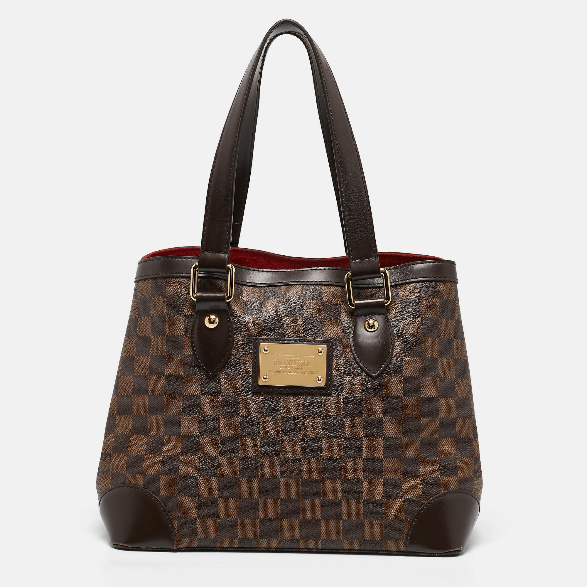 

Louis Vuitton Damier Ebene Canvas Hampstead PM Bag, Brown