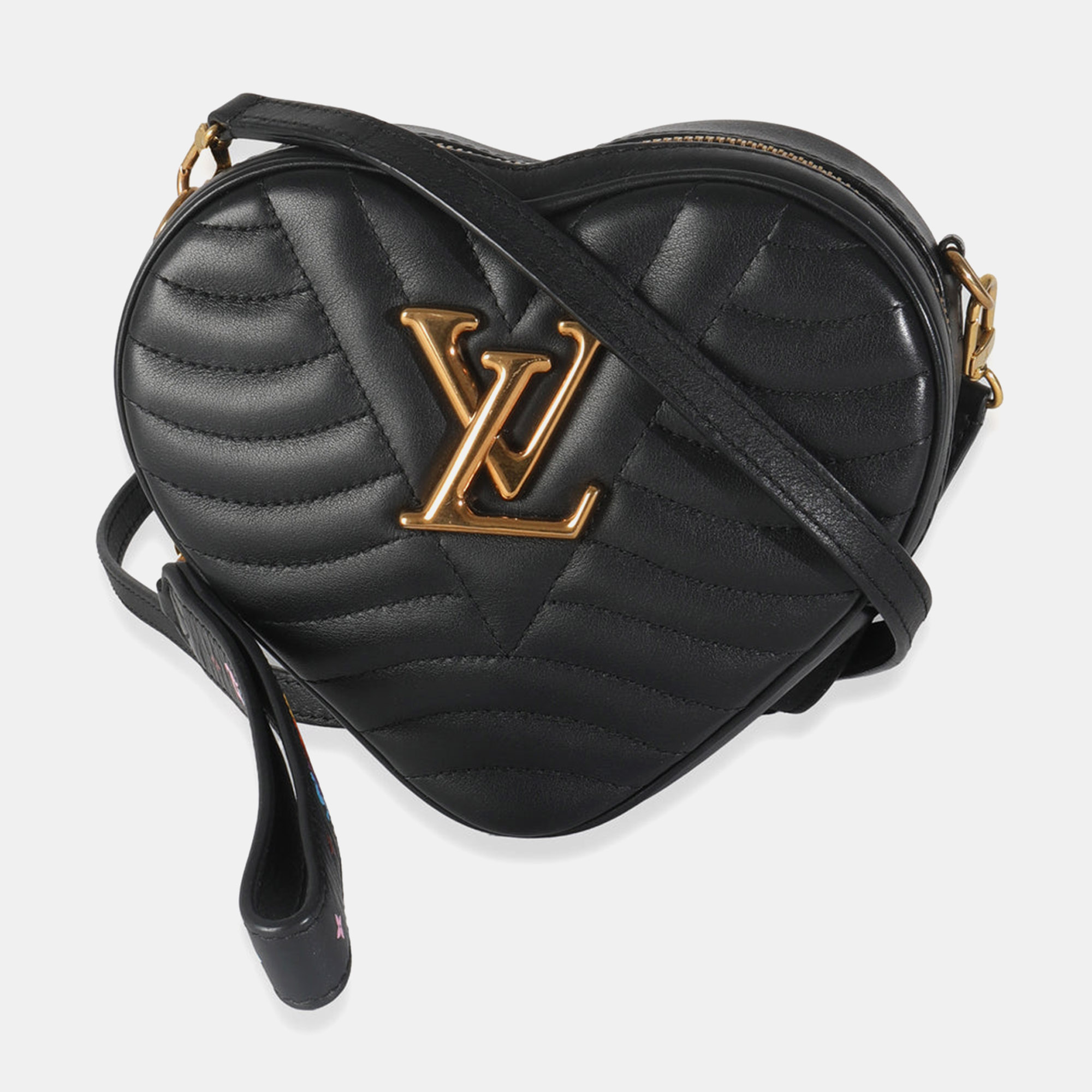 

Louis Vuitton Black Calfskin New Wave Heart Bag