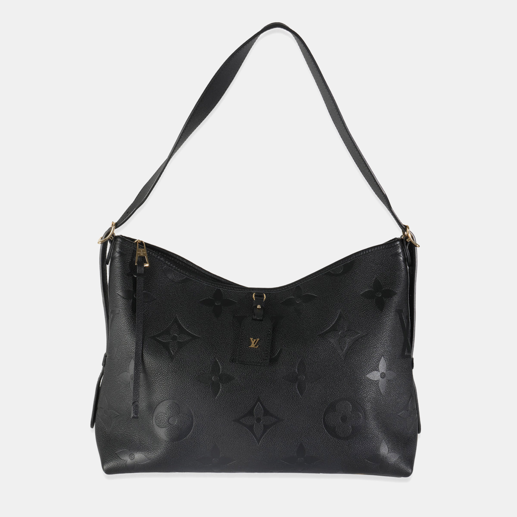 

Louis Vuitton Black Giant Monogram Empreinte Carryall MM Bag