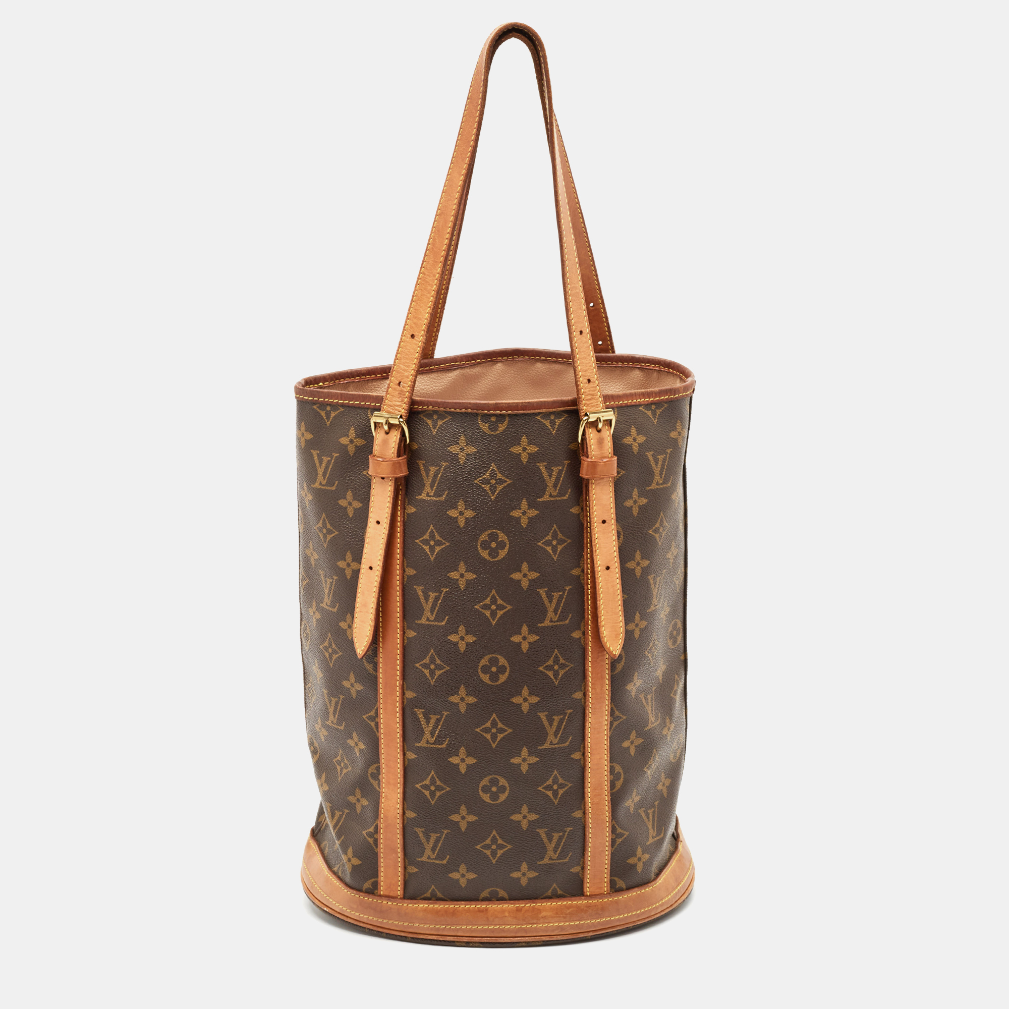 

Louis Vuitton Monogram Canvas Bucket GM Bag, Brown