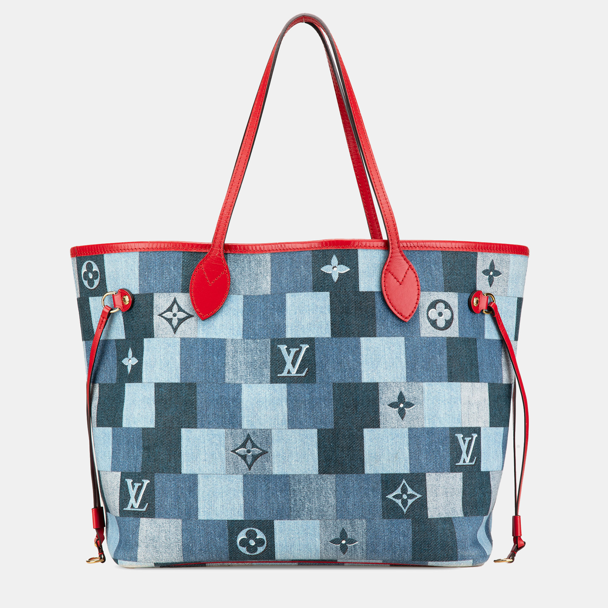 

Louis Vuitton Blue Monogram Denim Patchwork Neverfull MM