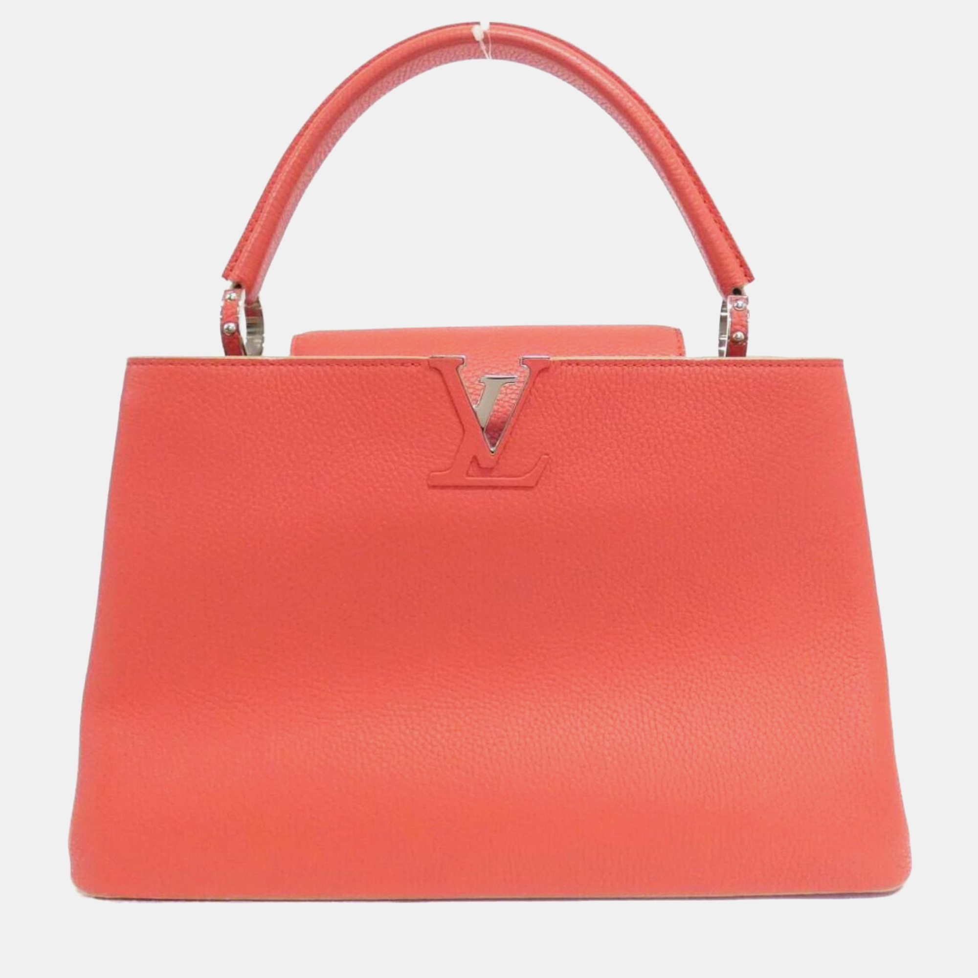 

Louis Vuitton Poppy Petal Taurillon Leather Capucines MM Shoulder Bag, Orange