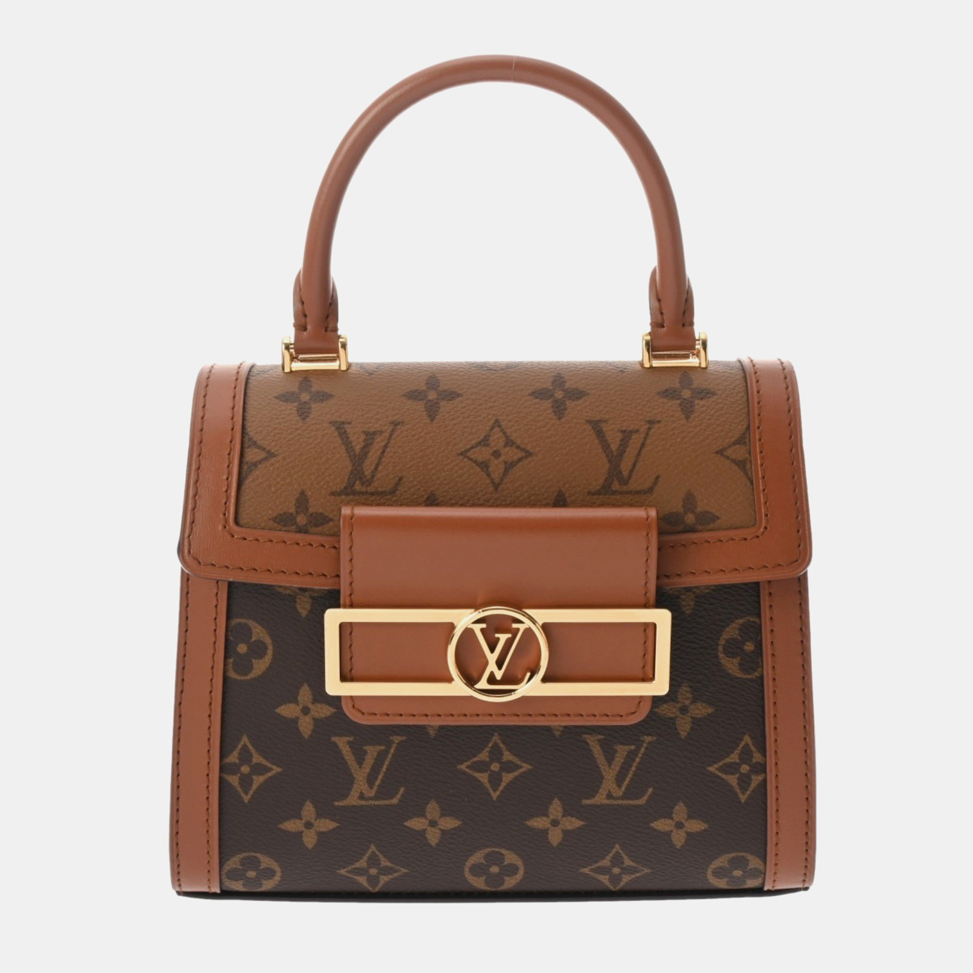 

Louis Vuitton Brown Monogram Reverse Canvas Dauphine Shoulder Bag