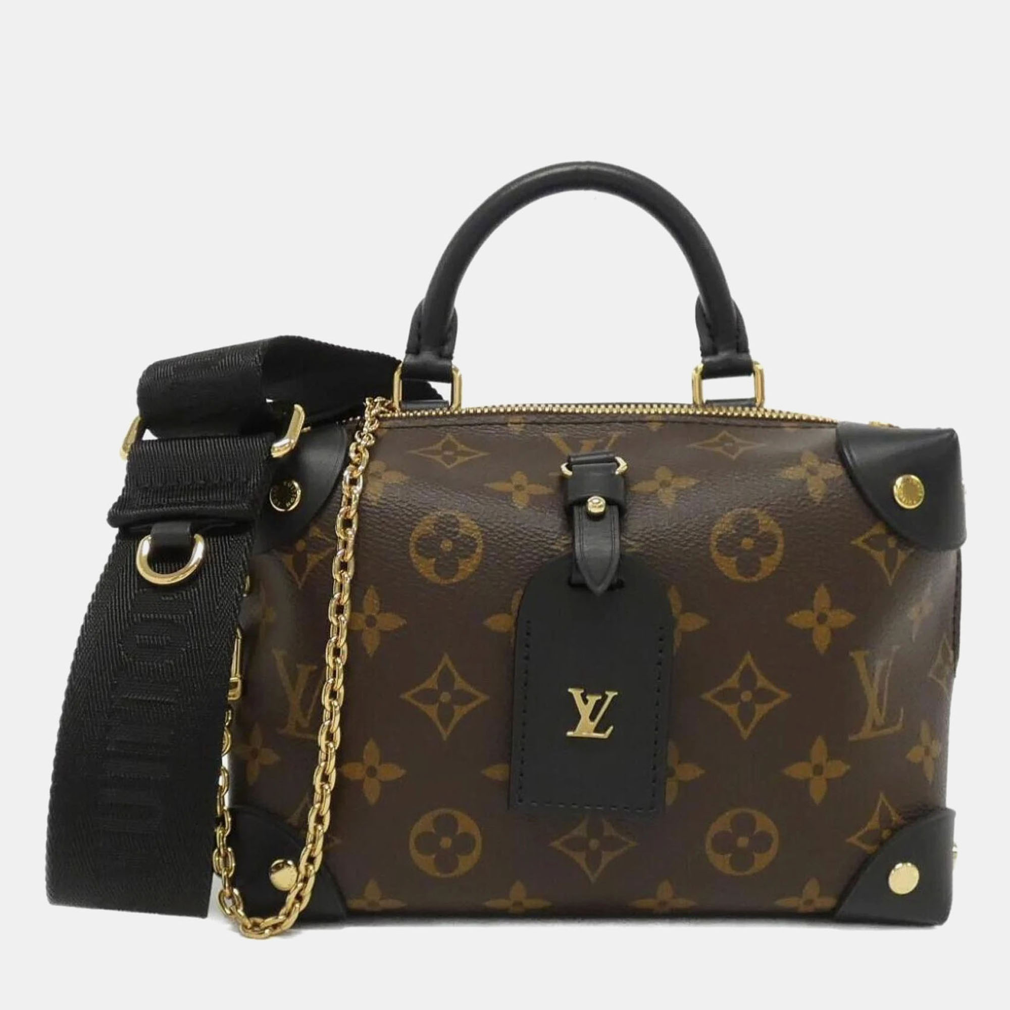 

Louis Vuitton Monogram Petite Malle Souple Handbag, Brown