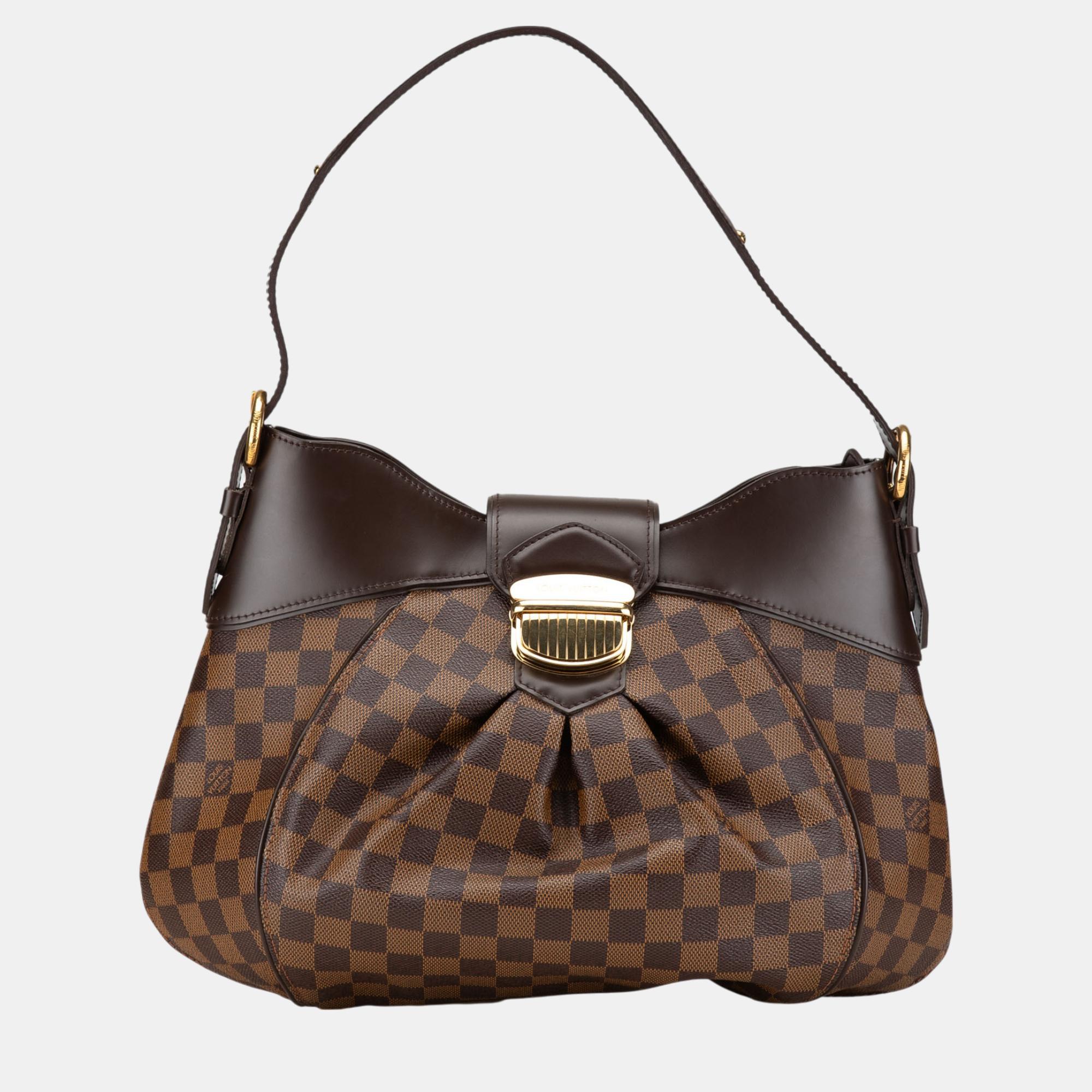 

Louis Vuitton Brown Damier Ebene Sistina MM