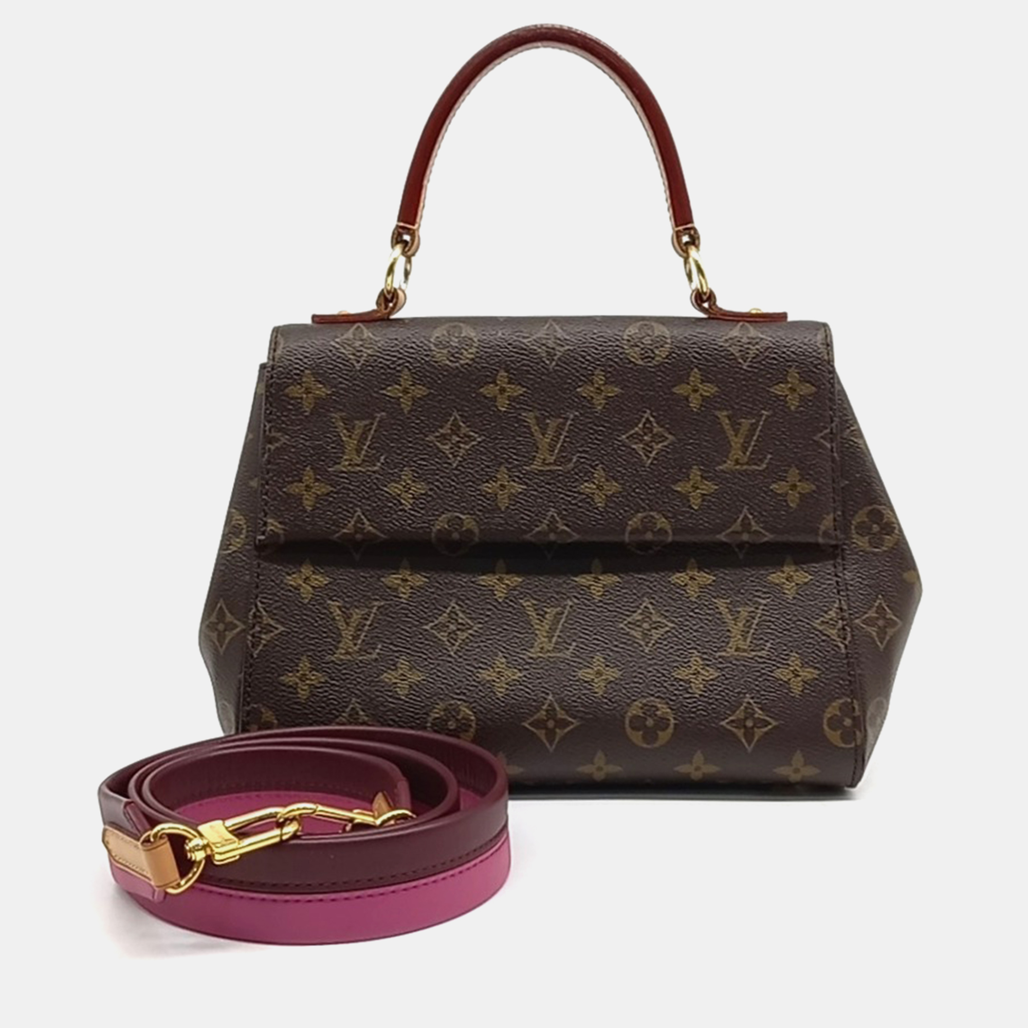 

Louis Vuitton Brown Coated Canvas Monogram Cluny BB bag