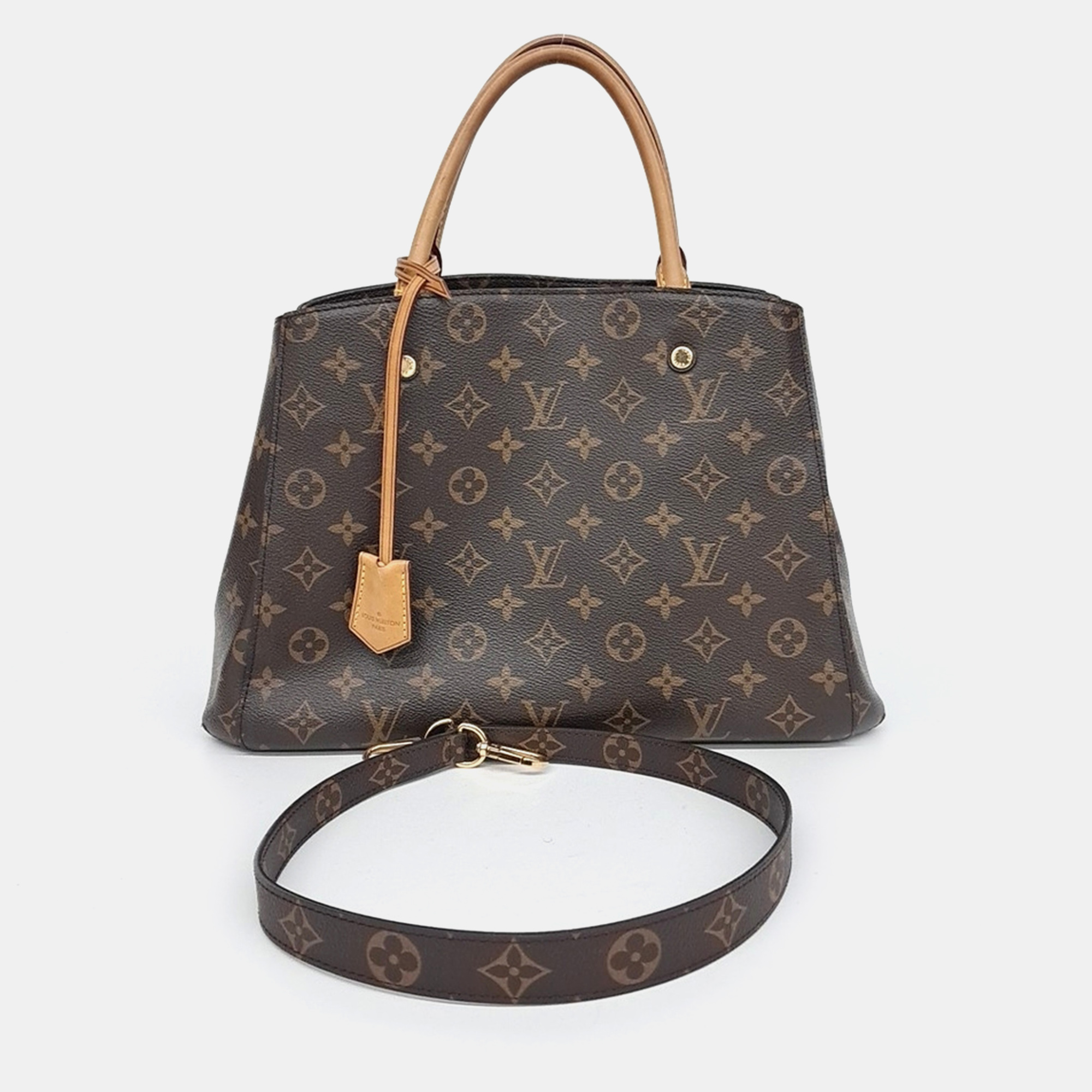 

Louis Vuitton Brown Coated Canvas Monogram Montaigne MM Bag