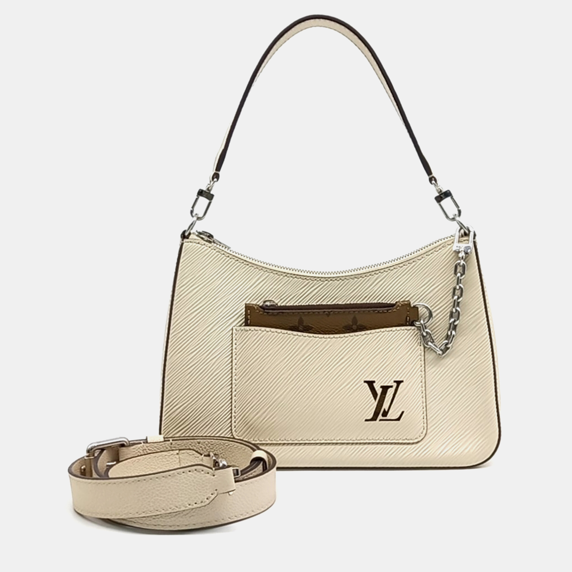 

Louis Vuitton White Epi Leather Epi Marel Bag