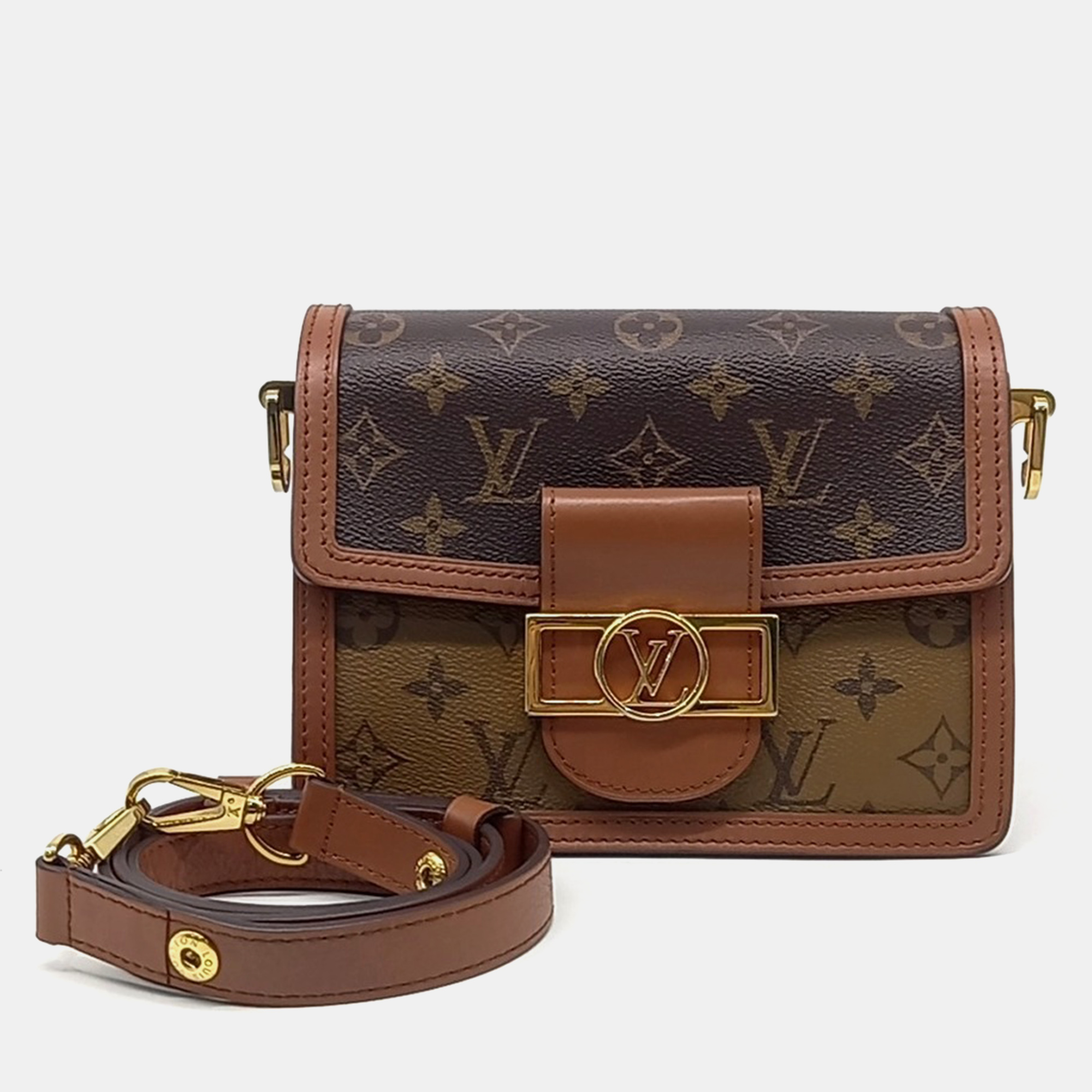 

Louis Vuitton Brown Coated Canvas Mini Dauphin bag