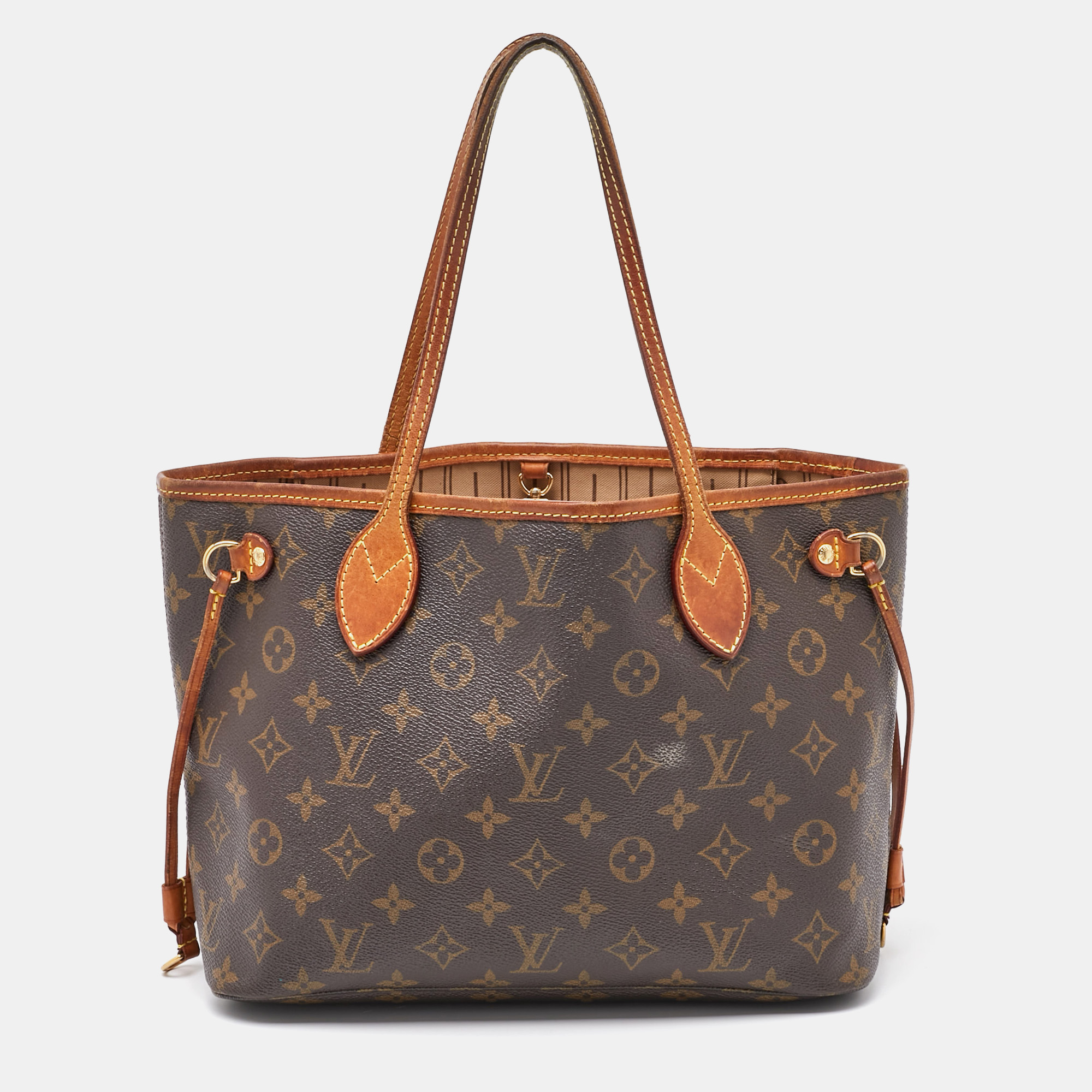 

Louis Vuitton Monogram Canvas Neverfull PM Bag, Brown