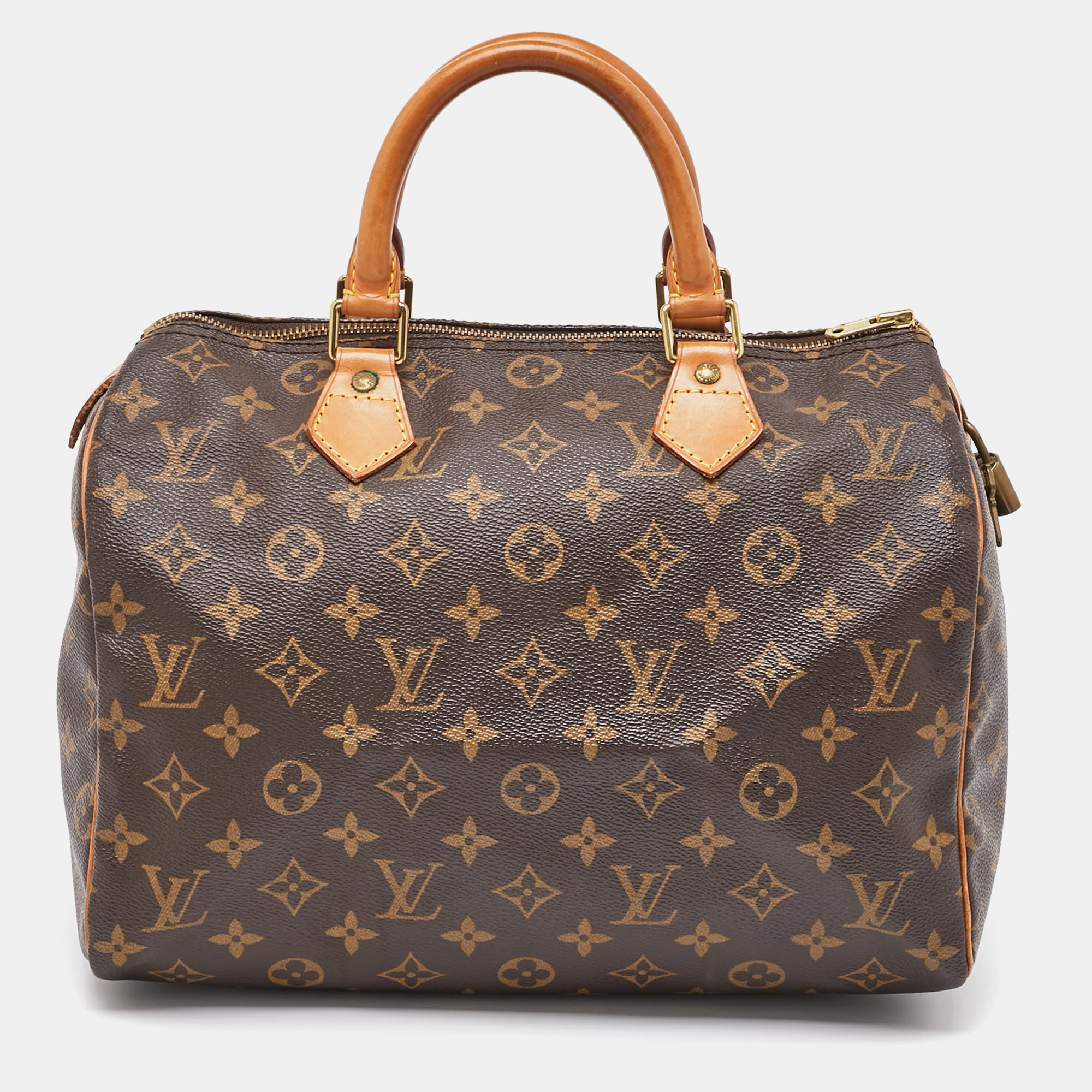 

Louis Vuitton Monogram Canvas Speedy 30 Bag, Brown