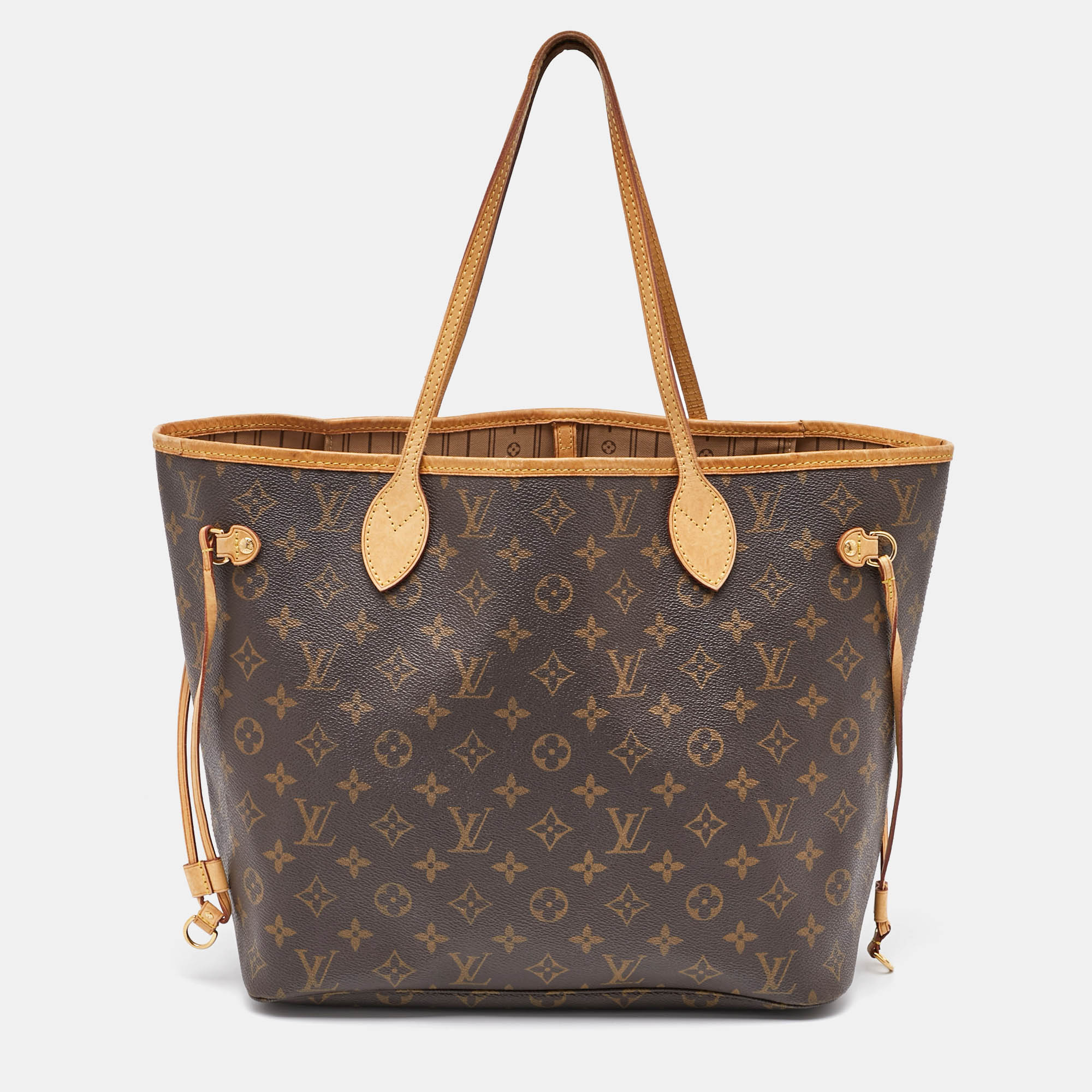 

Louis Vuitton Monogram Canvas Neverfull MM Bag, Brown