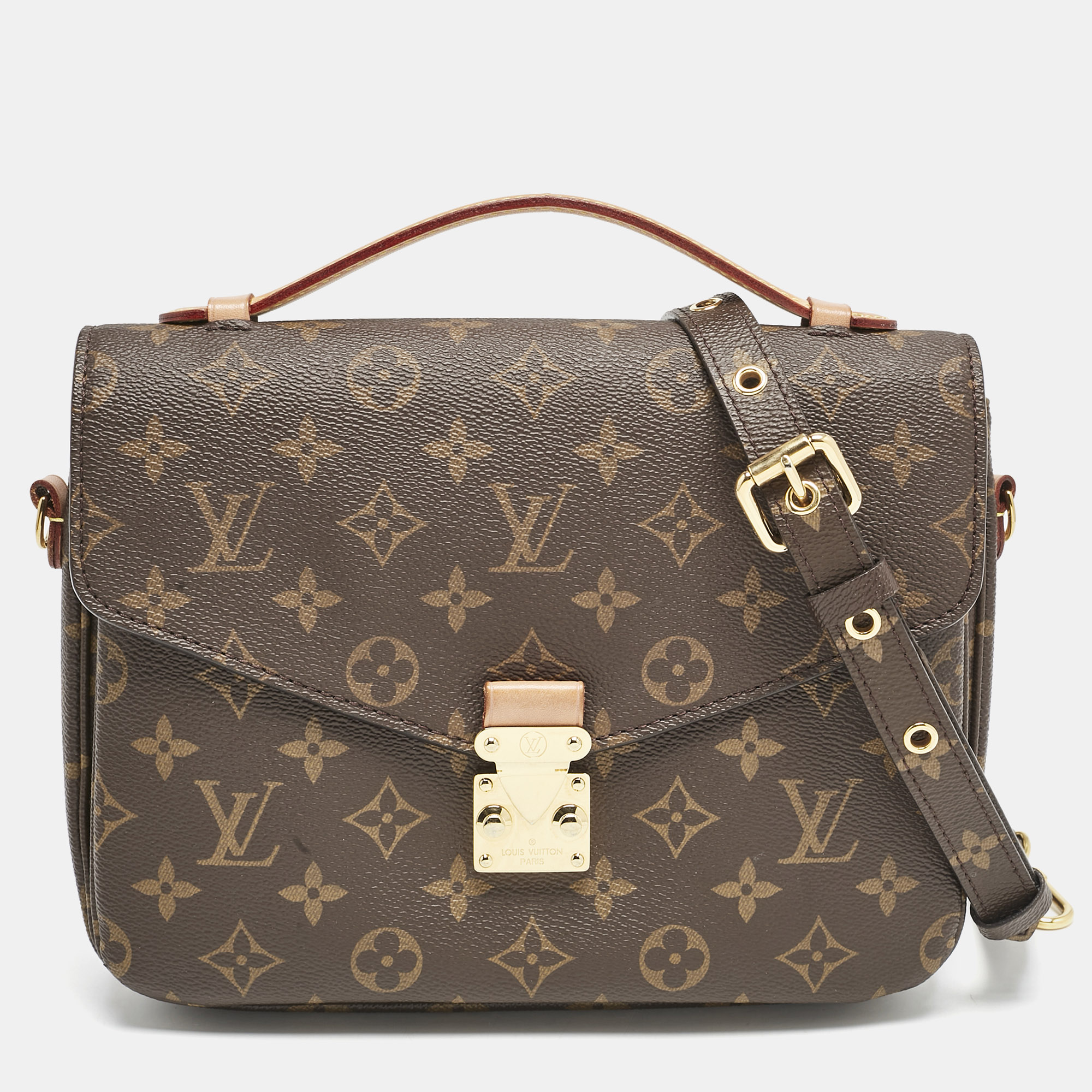 

Louis Vuitton Monogram Canvas Pochette Metis Bag, Brown