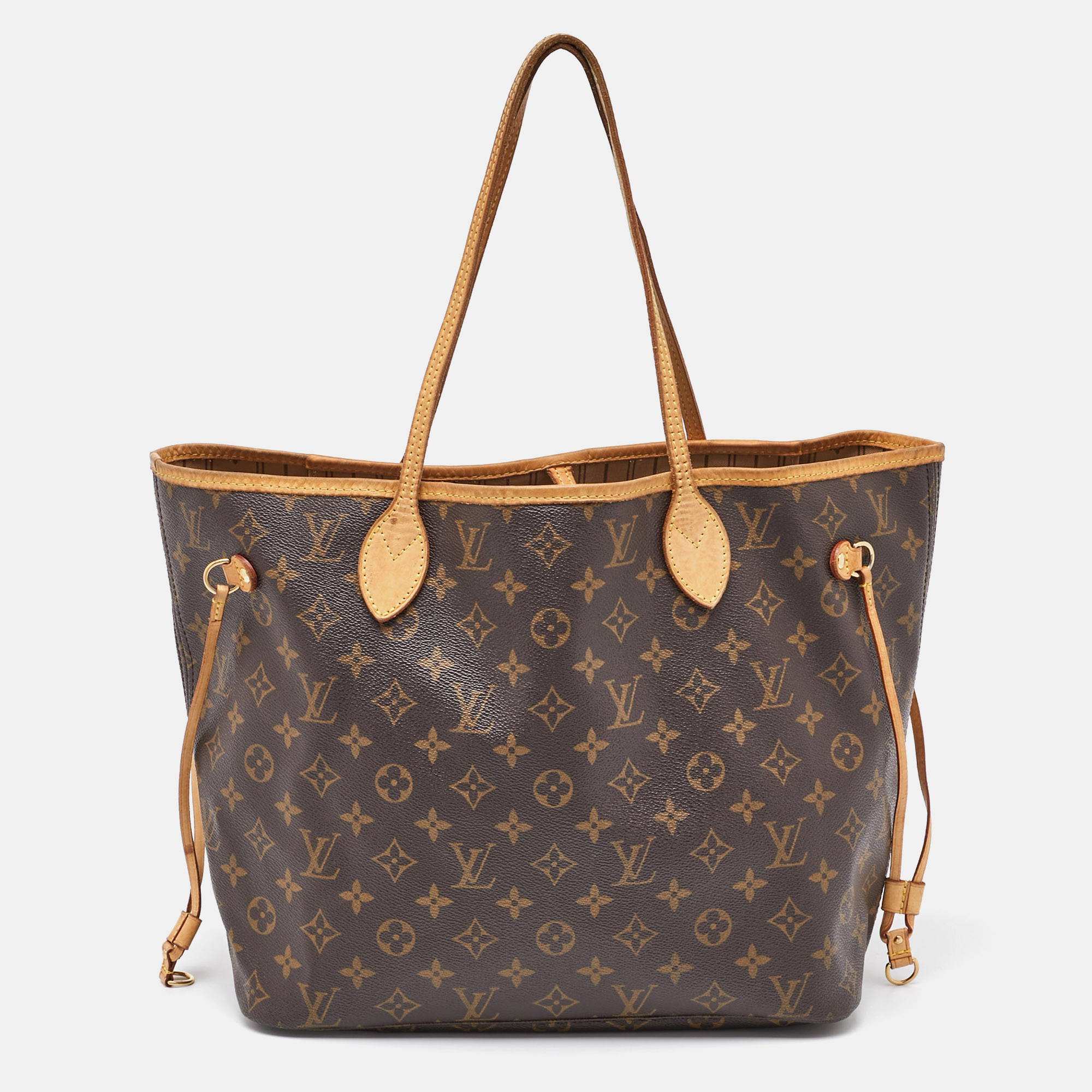 

Louis Vuitton Monogram Canvas Neverfull MM Bag, Brown