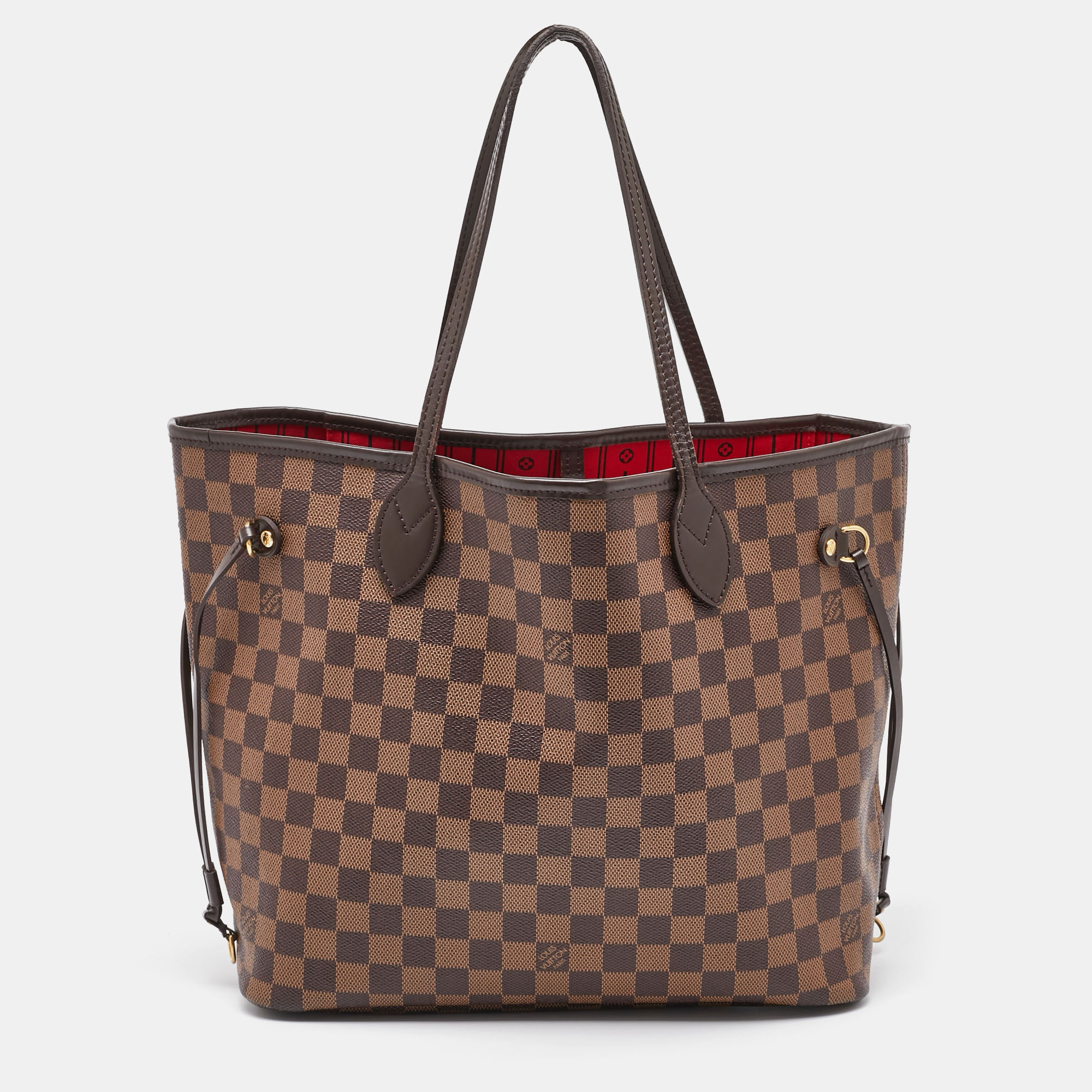 

Louis Vuitton Damier Ebene Canvas Neverfull MM Bag, Brown