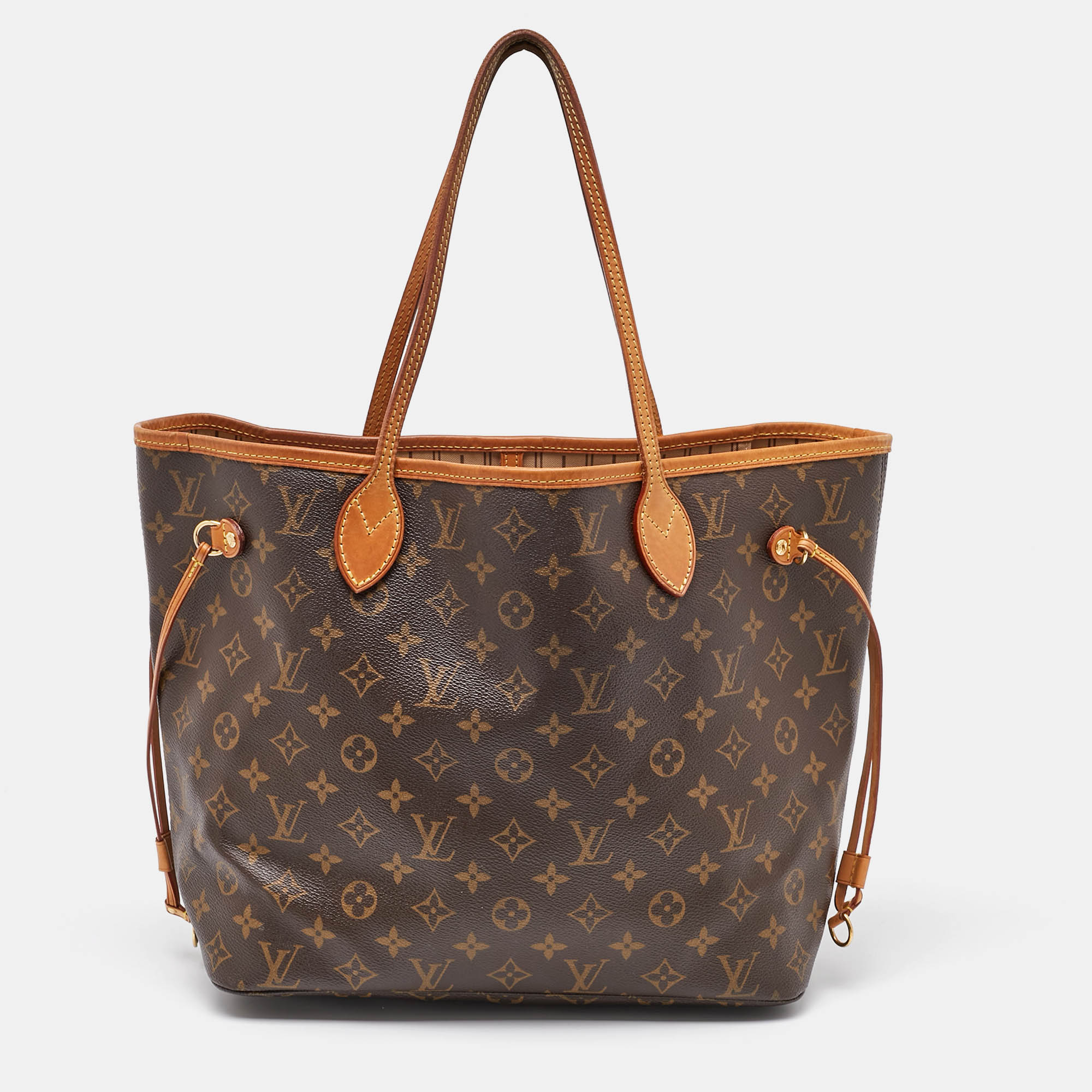 

Louis Vuitton Monogram Canvas Neverfull MM Bag, Brown