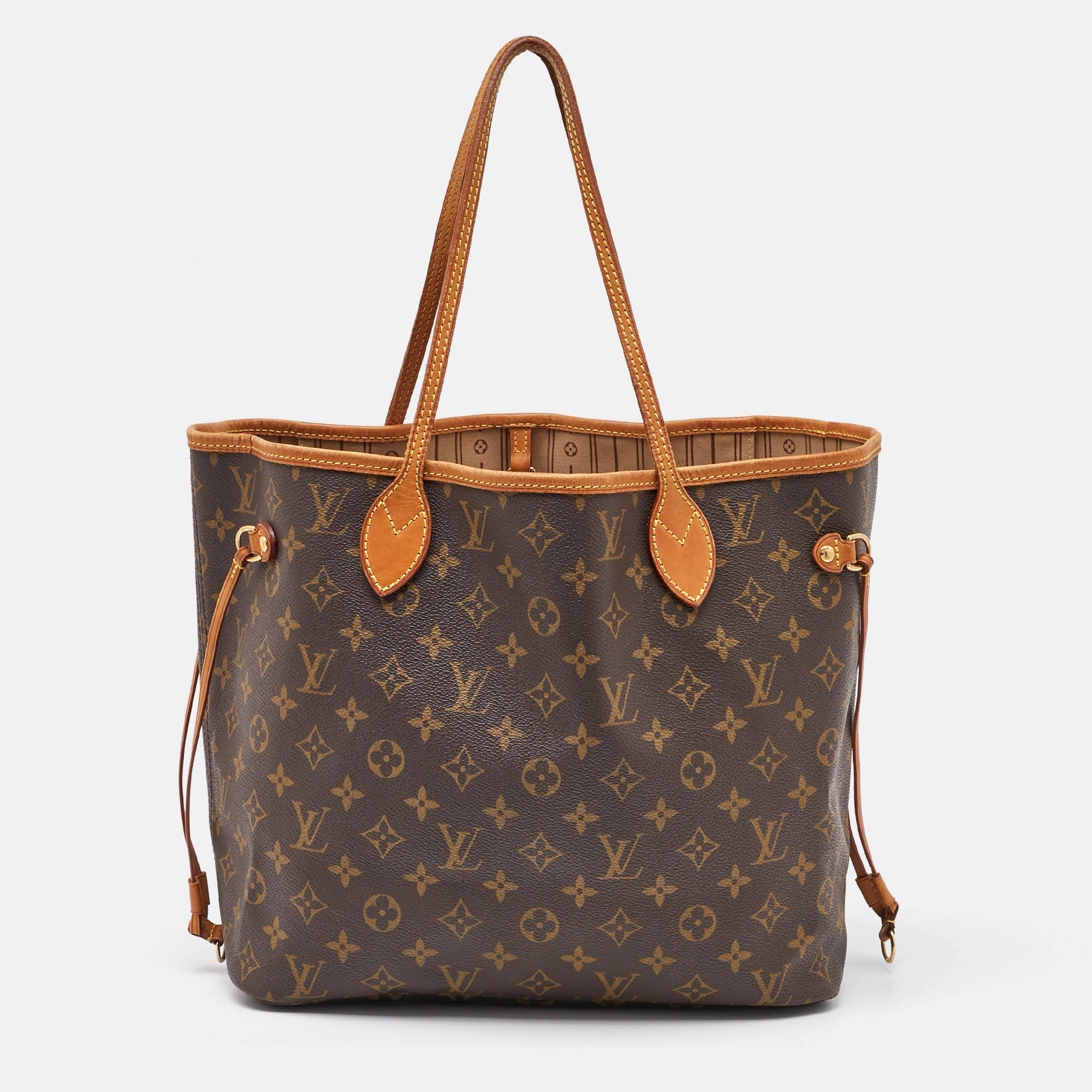 

Louis Vuitton Monogram Canvas Neverfull MM Bag, Brown