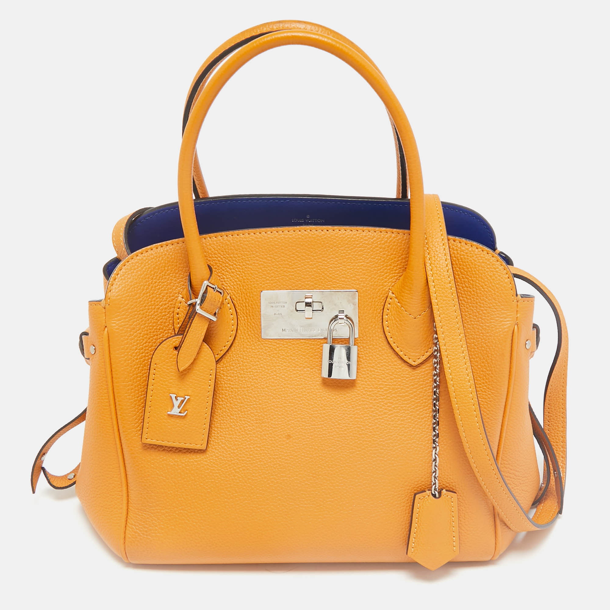 

Louis Vuitton Safran Leather Milla PM Bag, Orange