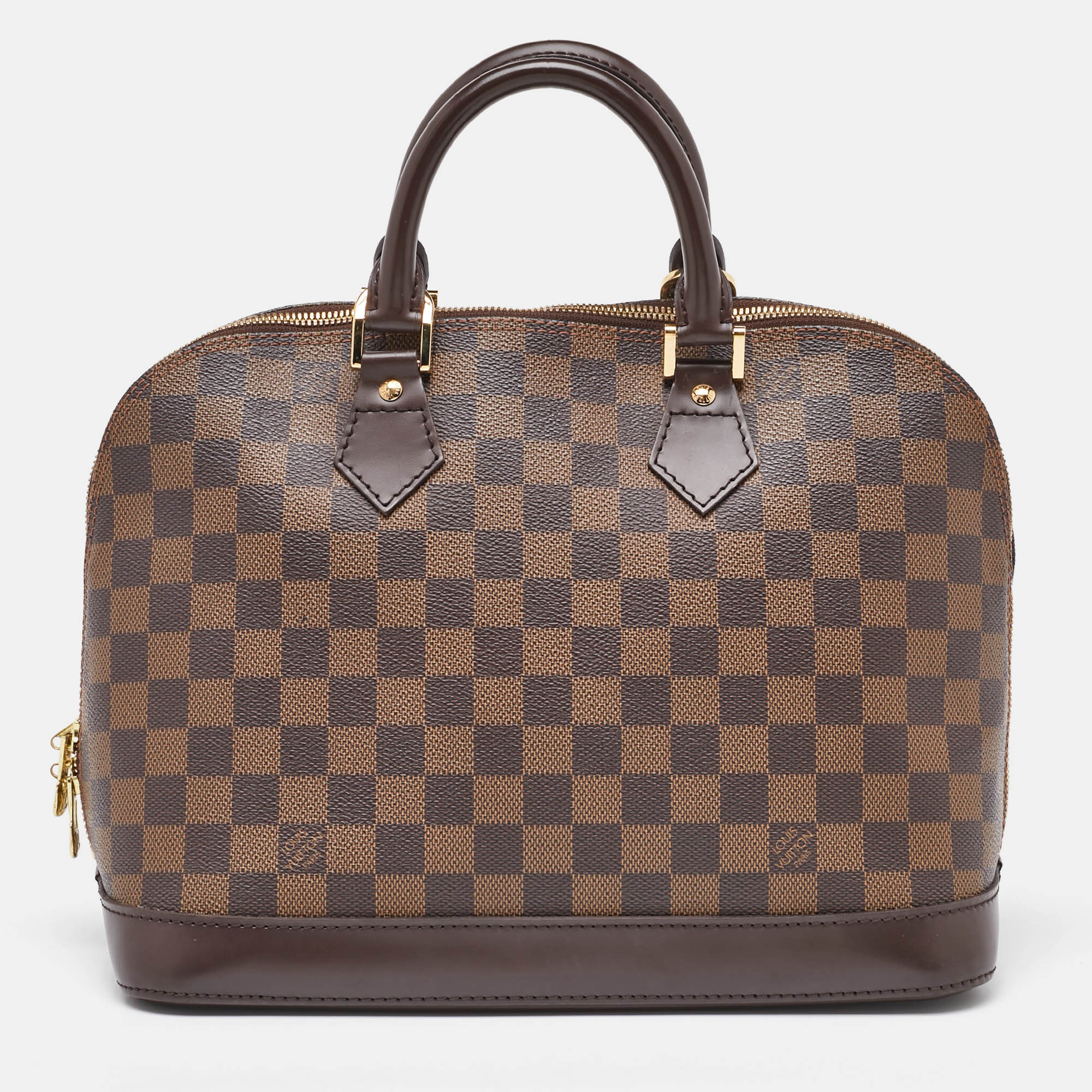 

Louis Vuitton Damier Ebene Canvas Alma PM Bag, Brown