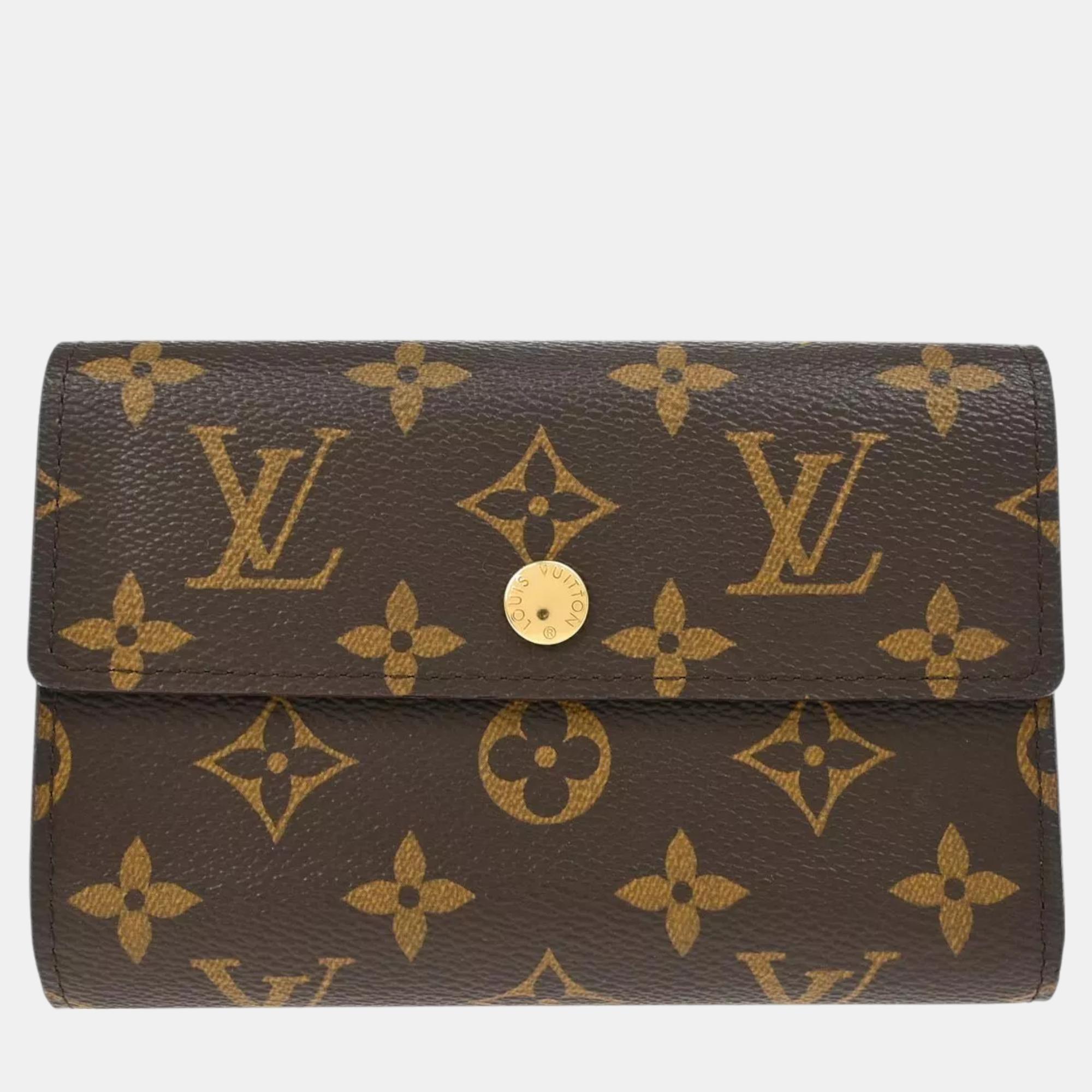 

Louis Vuitton Monogram Portefeuille Alexandra Wallet, Brown