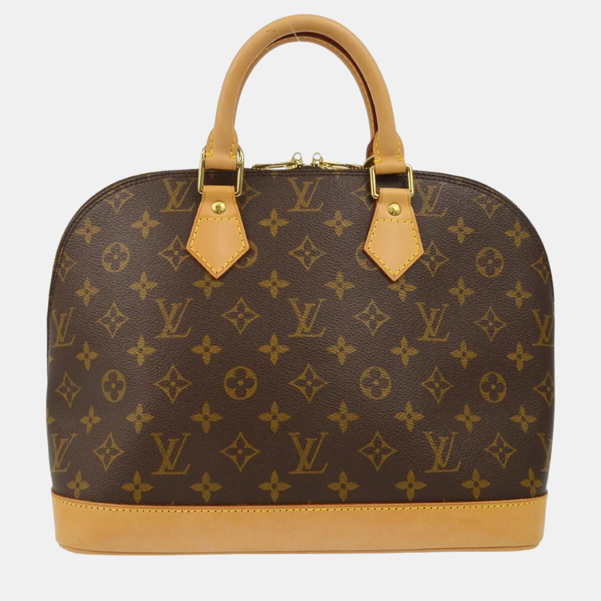 

Louis Vuitton Monogram Alma Handbag, Brown