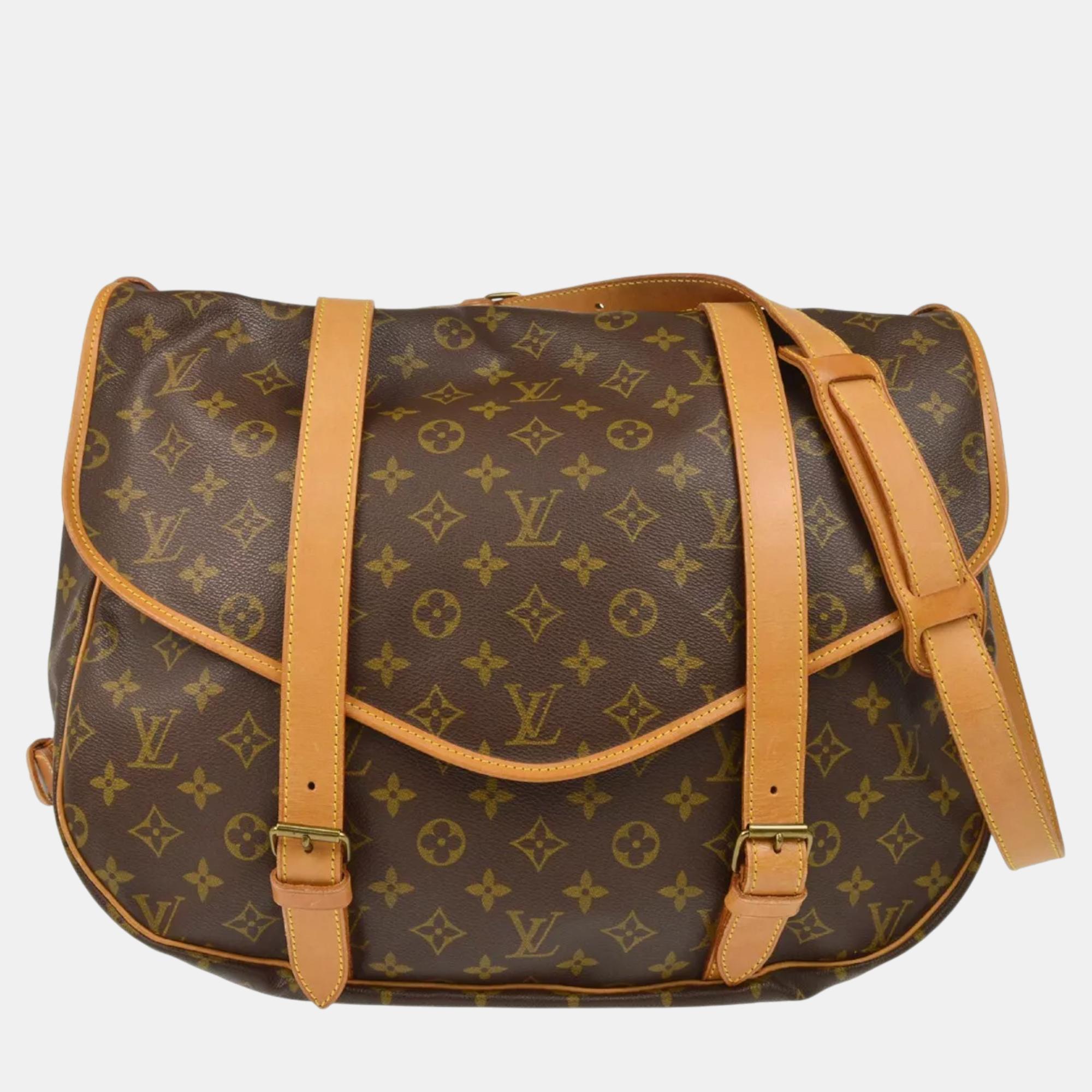 

Louis Vuitton Monogram Saumur 43 Messenger Bag, Brown