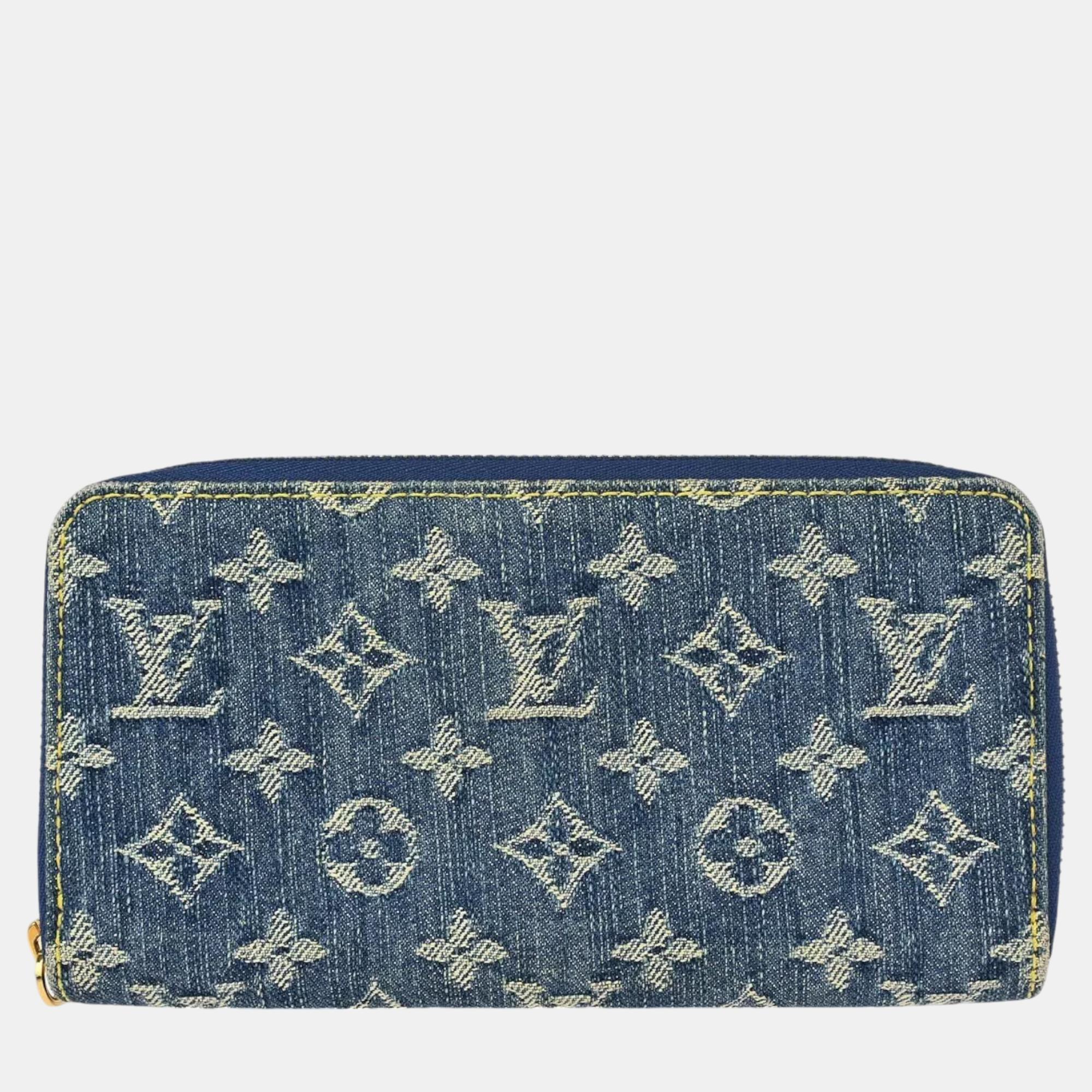 

Louis Vuitton Blue Monogram Denim Zippy Wallet