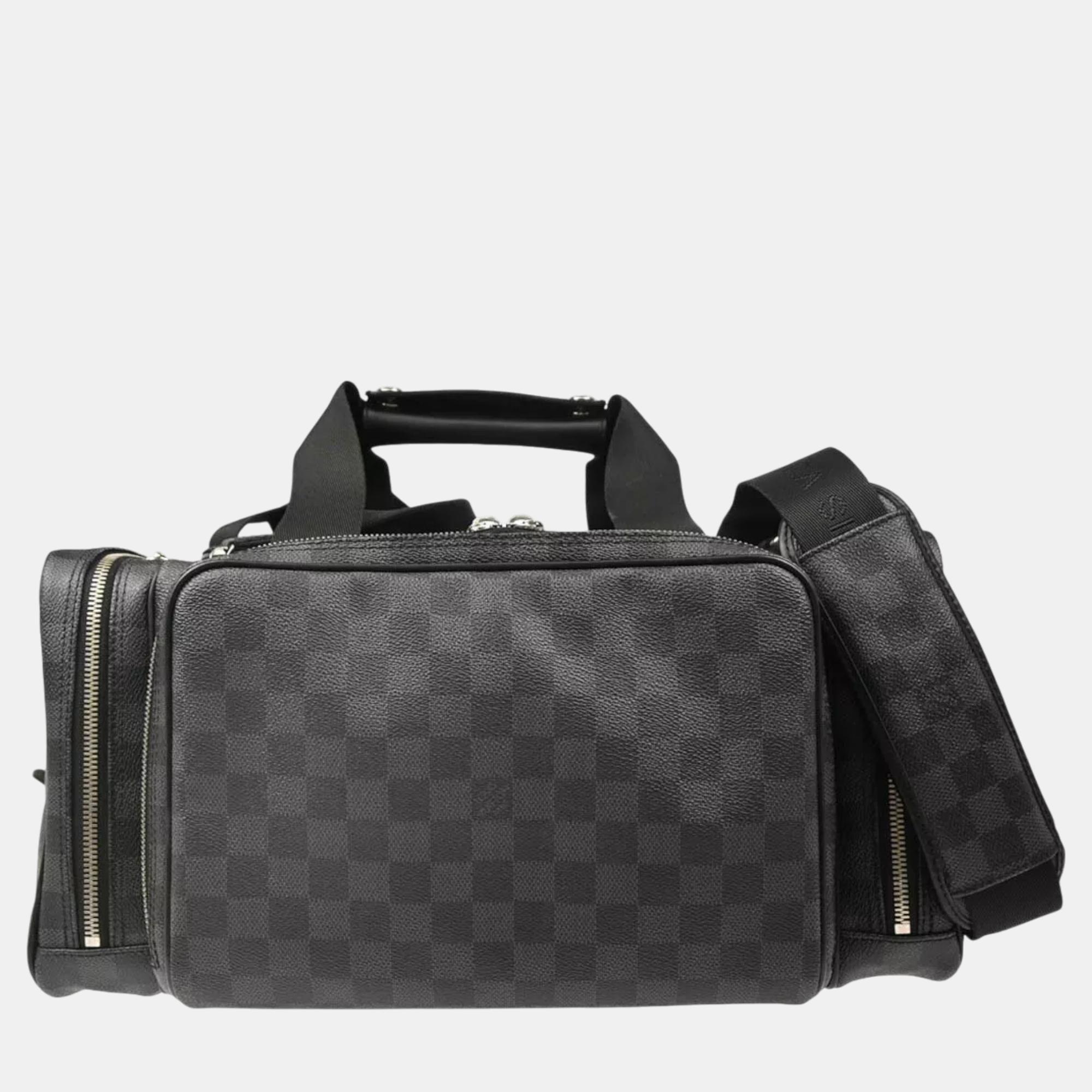 

Louis Vuitton Damier Graphite Canvas Shoulder Bag, Black