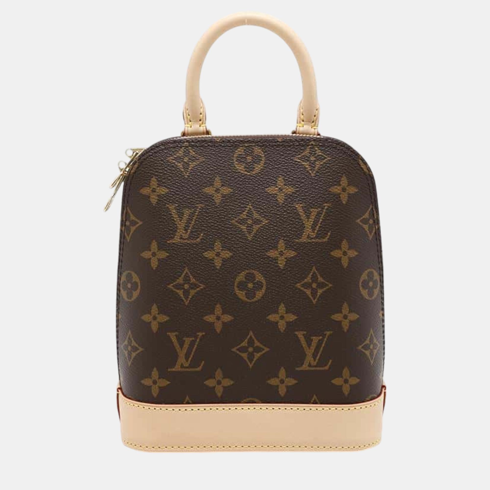 

Louis Vuitton Alma Backpack Red Monogram, Brown