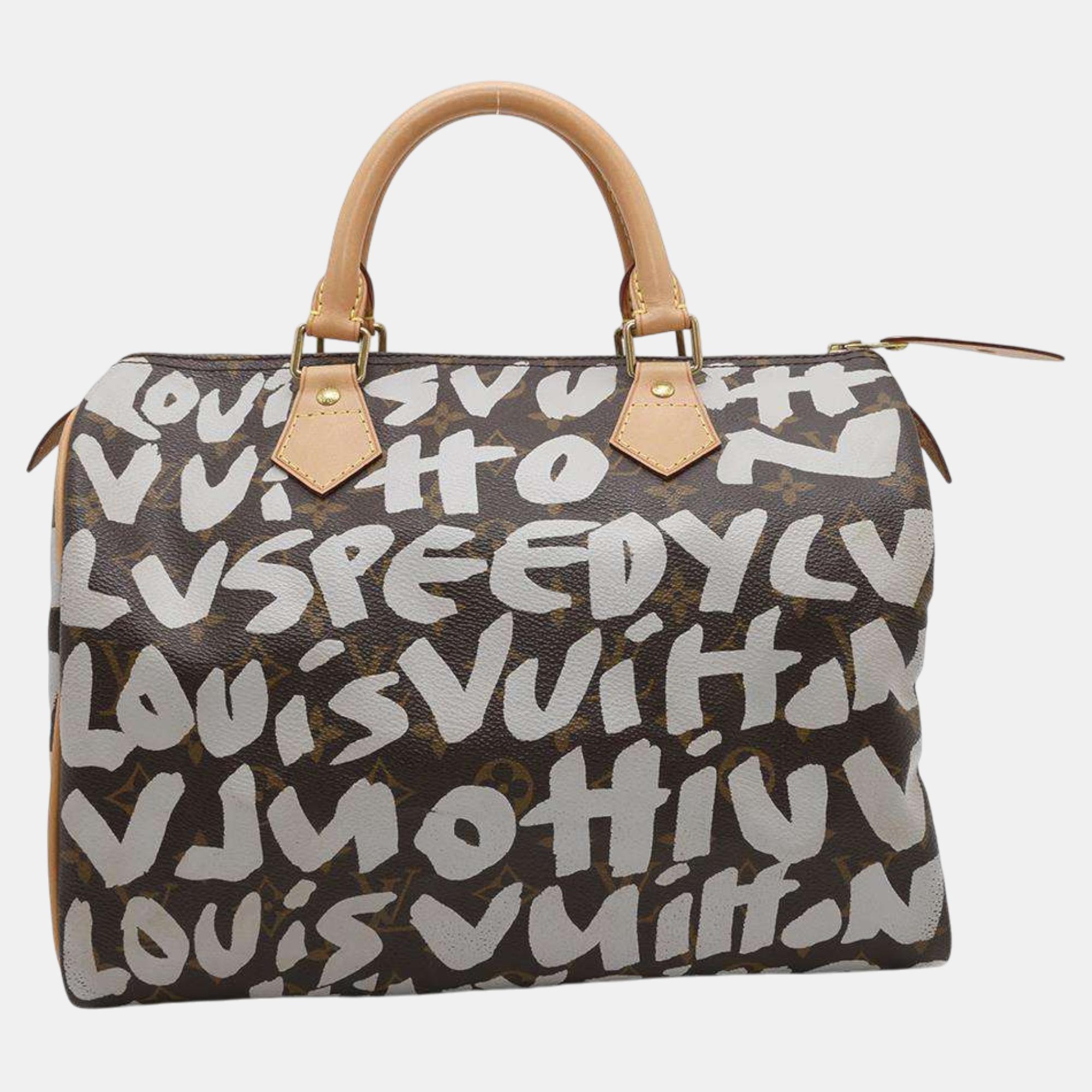 

Louis Vuitton Speedy Argent Monogram Graffiti Size, Brown