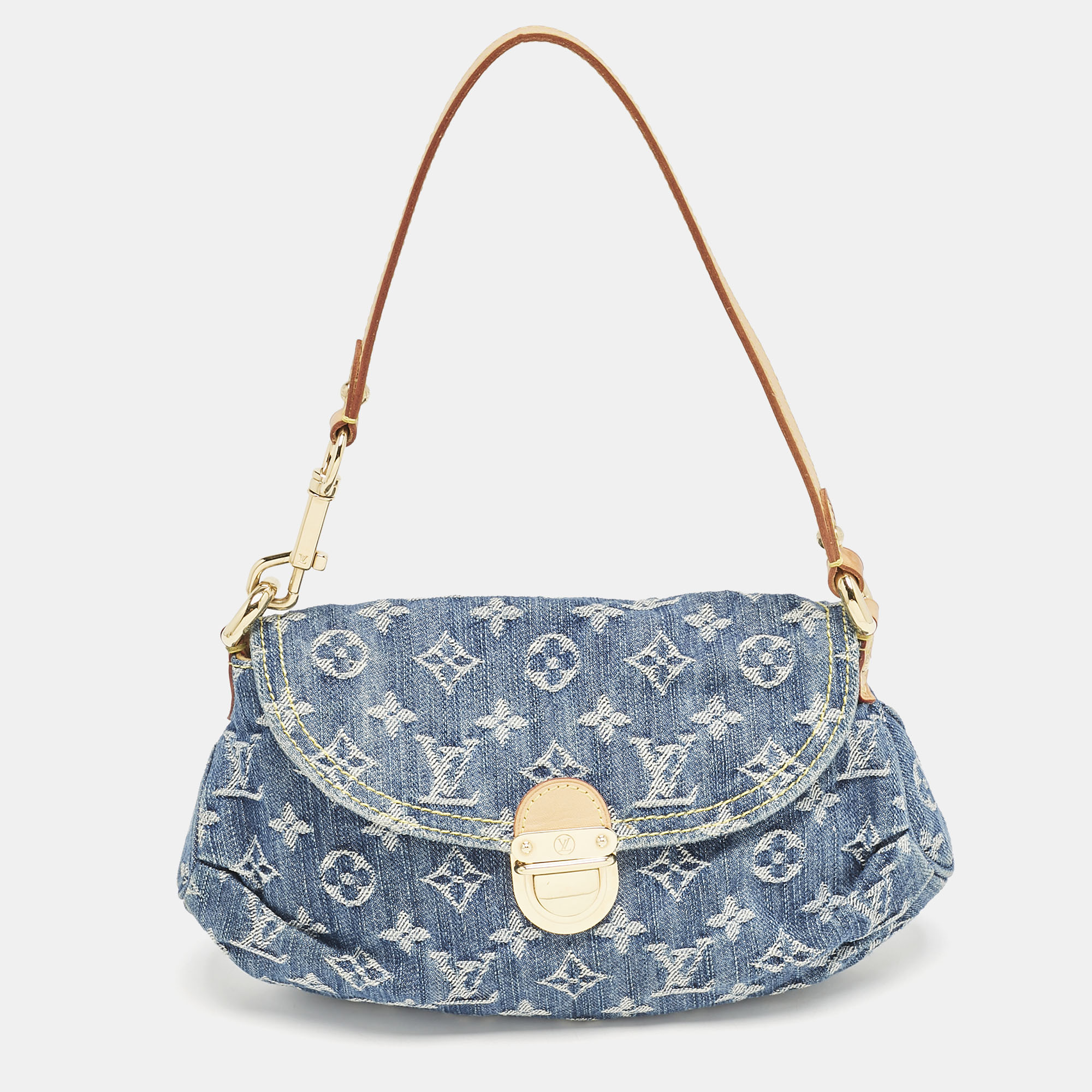 

Louis Vuitton Blue Monogram Denim Mini Pleaty Bag