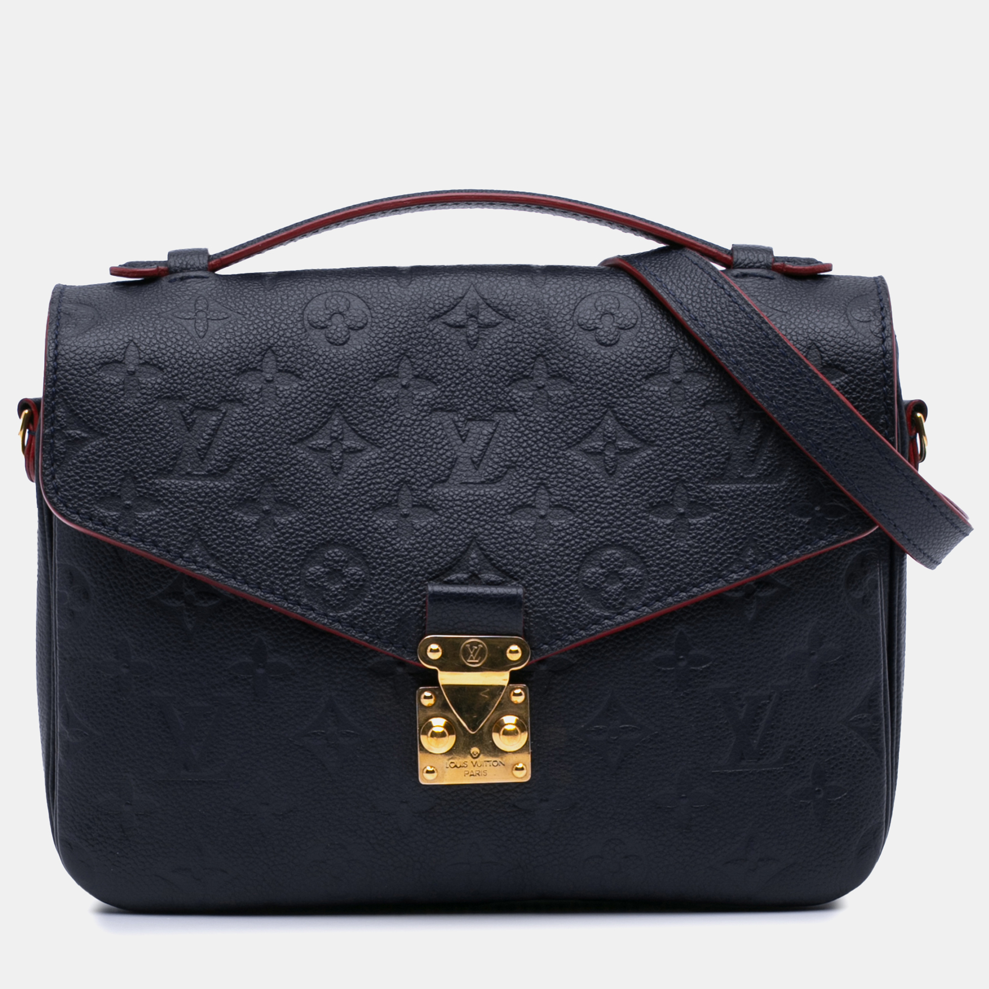 

Louis Vuitton Navy Blue Monogram Empreinte Pochette Metis