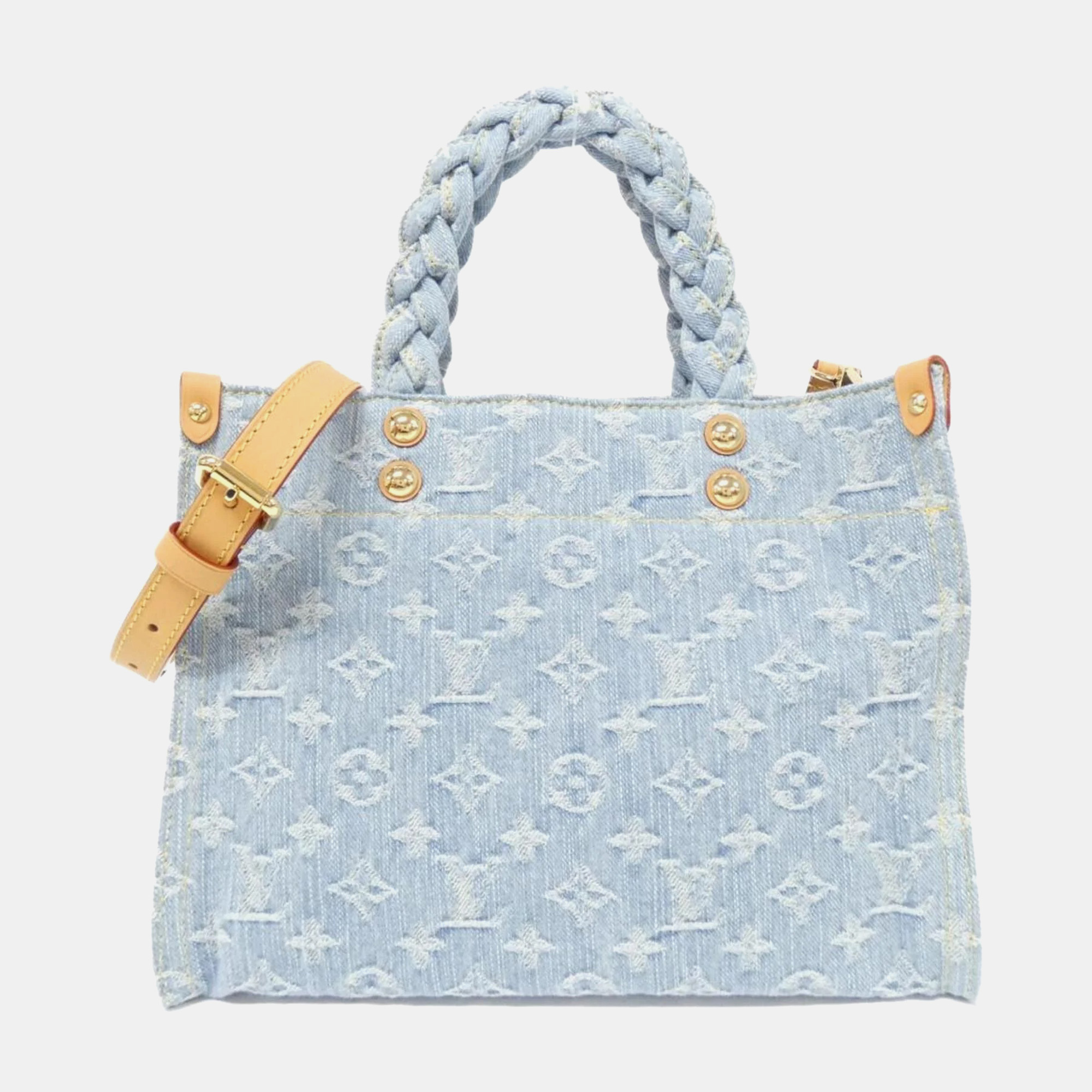 

Louis Vuitton Blue Monogram Denim Let Go Handbag