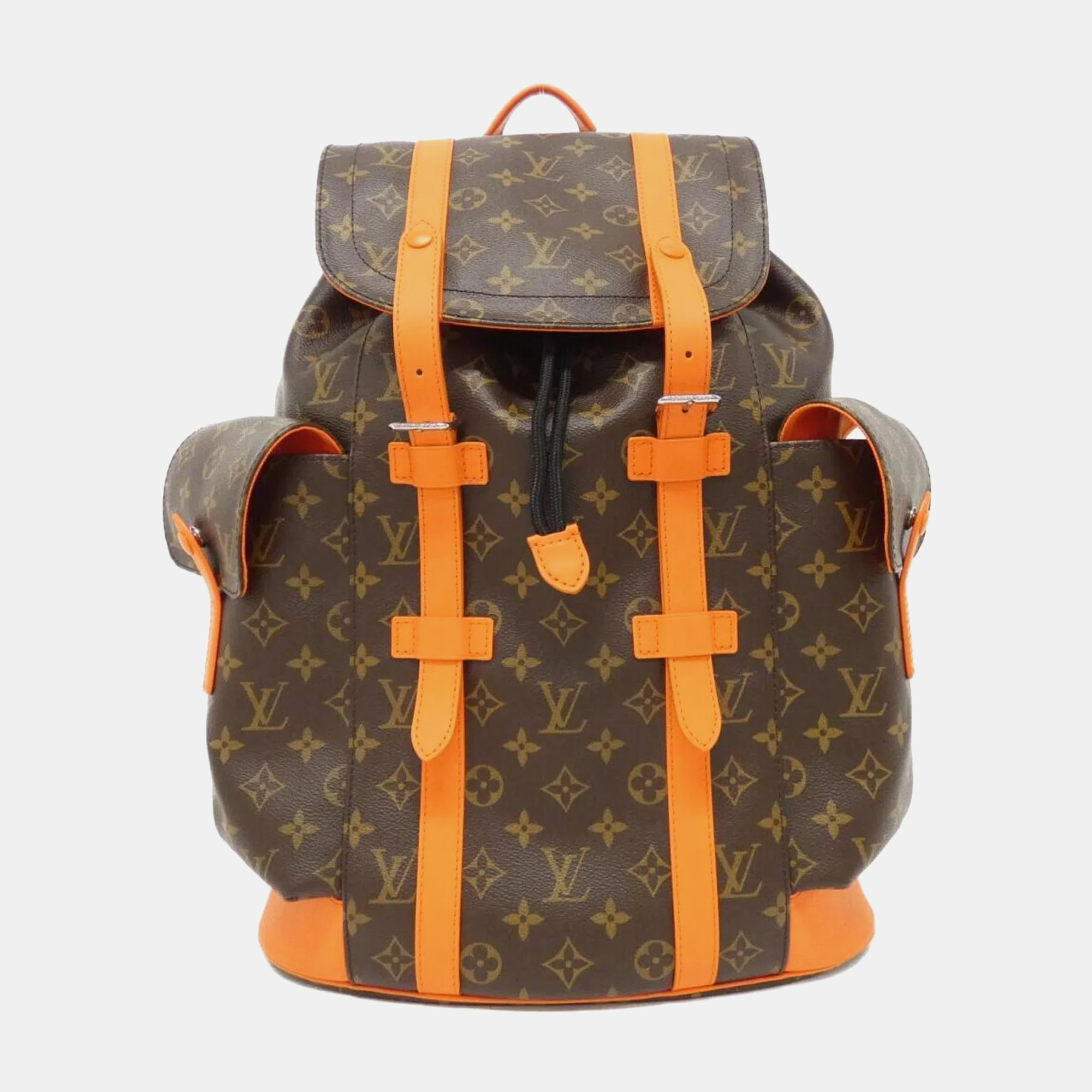 

Louis Vuitton Brown Monogram Canvas Christopher MM Backpack