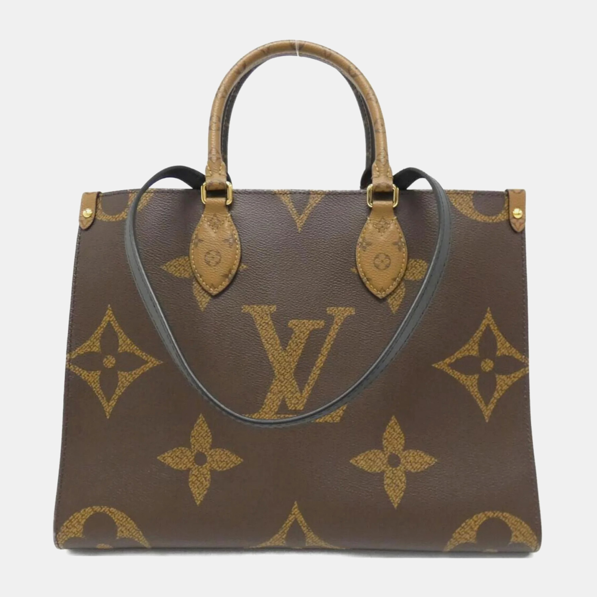 

Louis Vuitton Brown Monogram Giant Canvas OnTheGo MM Handbag