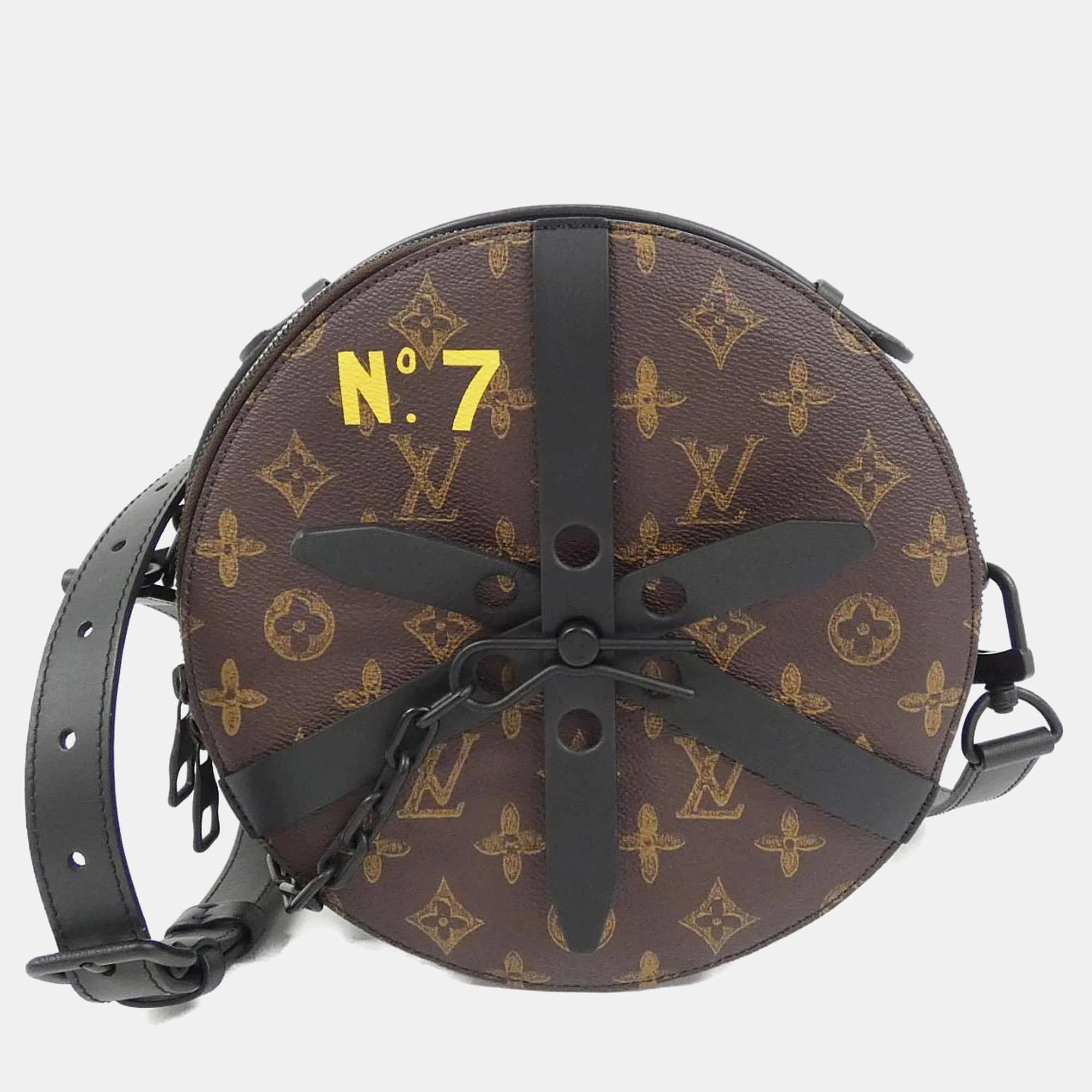 

Louis Vuitton Brown Monogram Canvas N°7 Wheel Box Shoulder Bag