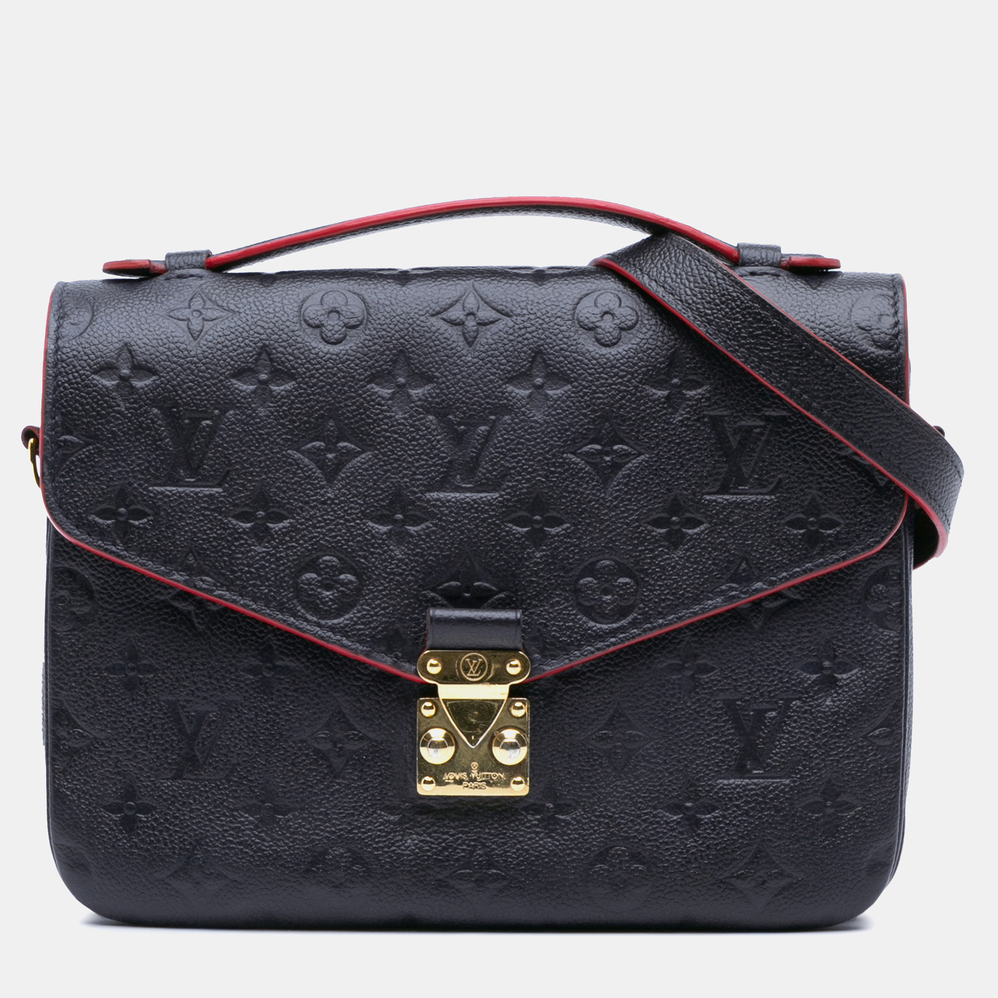 

Louis Vuitton Navy Blue Monogram Empreinte Pochette Metis