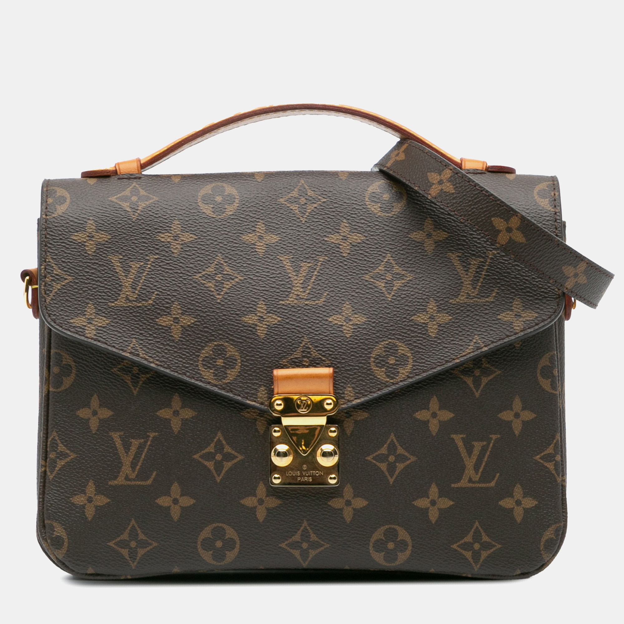 

Louis Vuitton Brown Monogram Pochette Metis