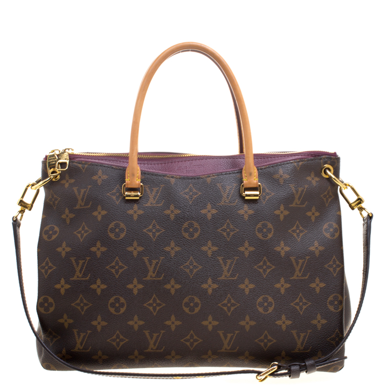 Pre Owned Louis Vuitton Aurore Monogram Canvas Pallas Bag
