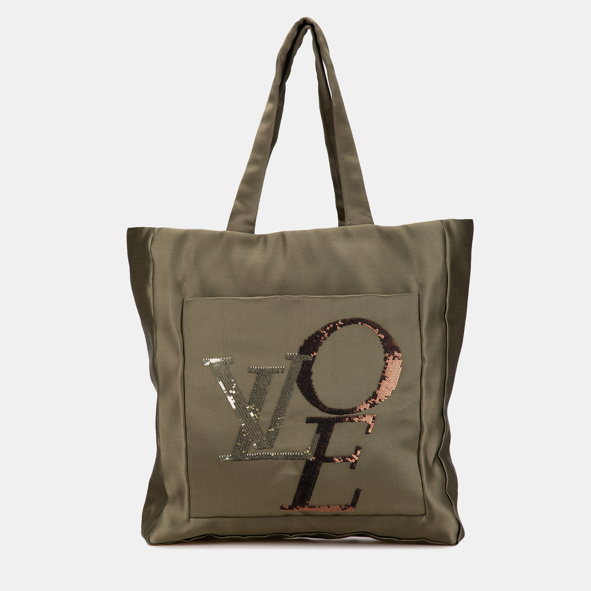 Pre-owned Louis Vuitton Green Thats Love Tote Mm