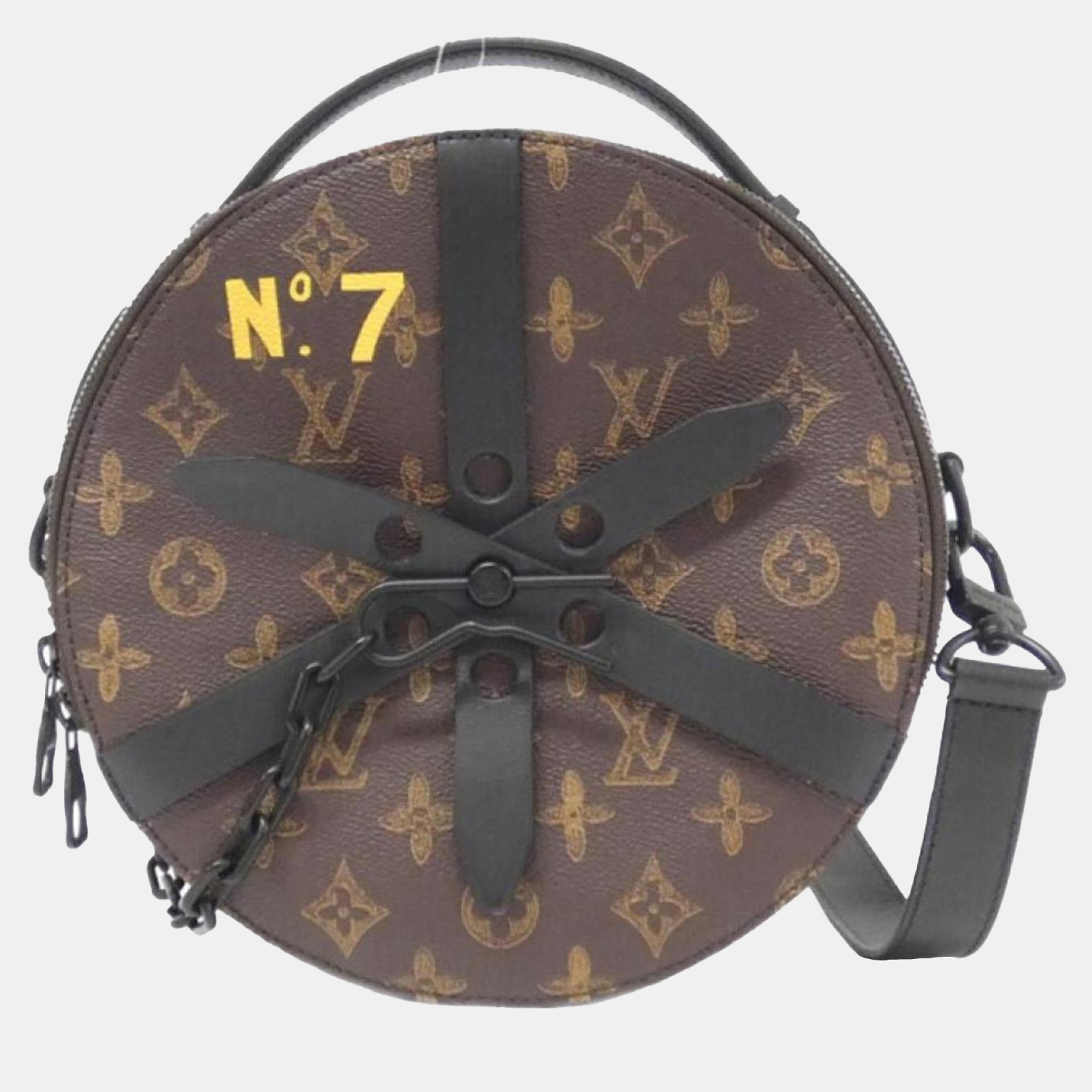 

Louis Vuitton Monogram N°7 Wheel Box Shoulder Bag, Brown