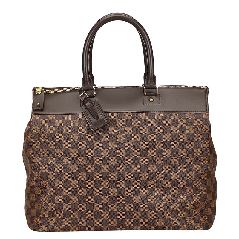 Pre Owned Louis Vuitton Damier Ebene Canvas Greenwich PM Bag