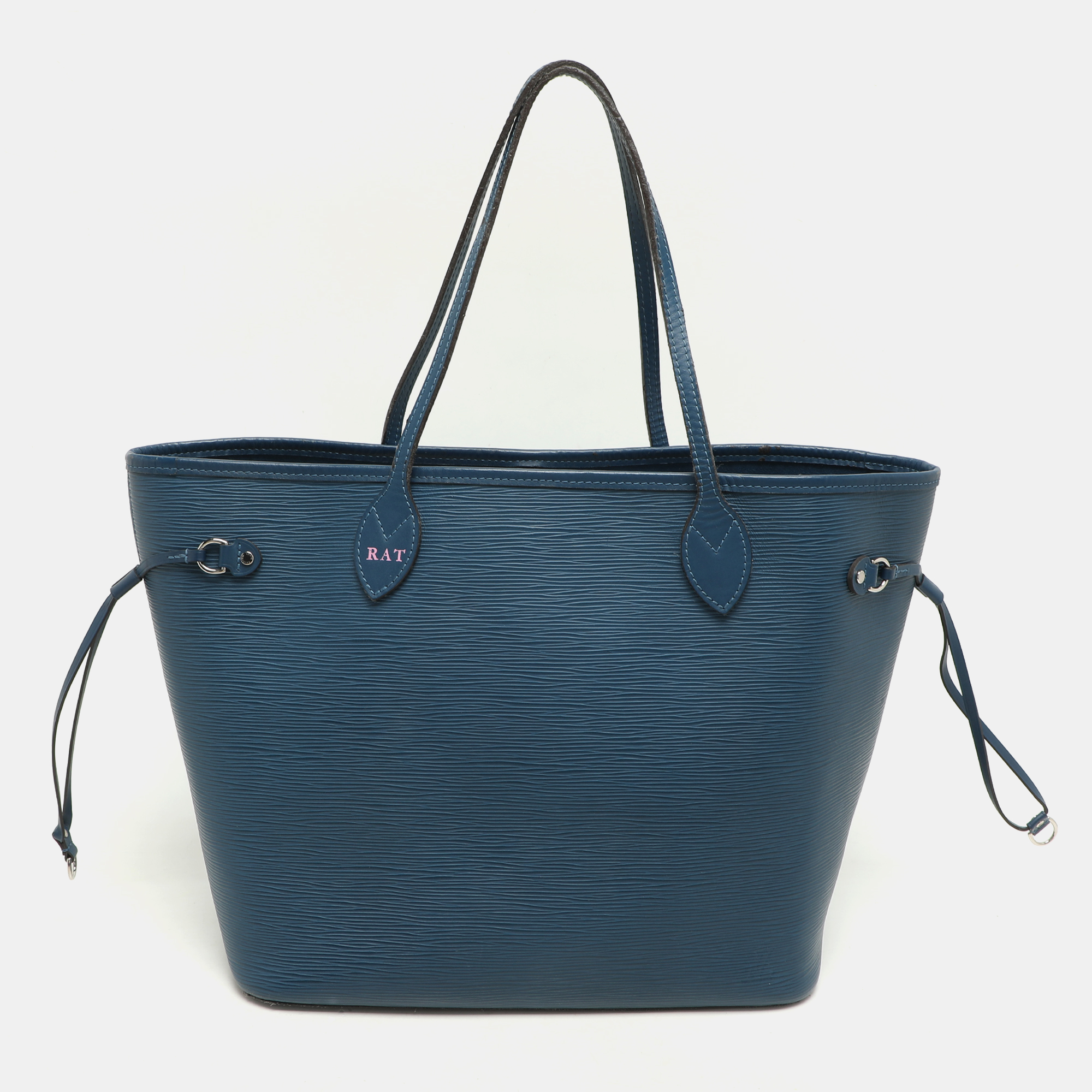 

Louis Vuitton Cyan Epi Leather Neverfull MM Bag, Blue