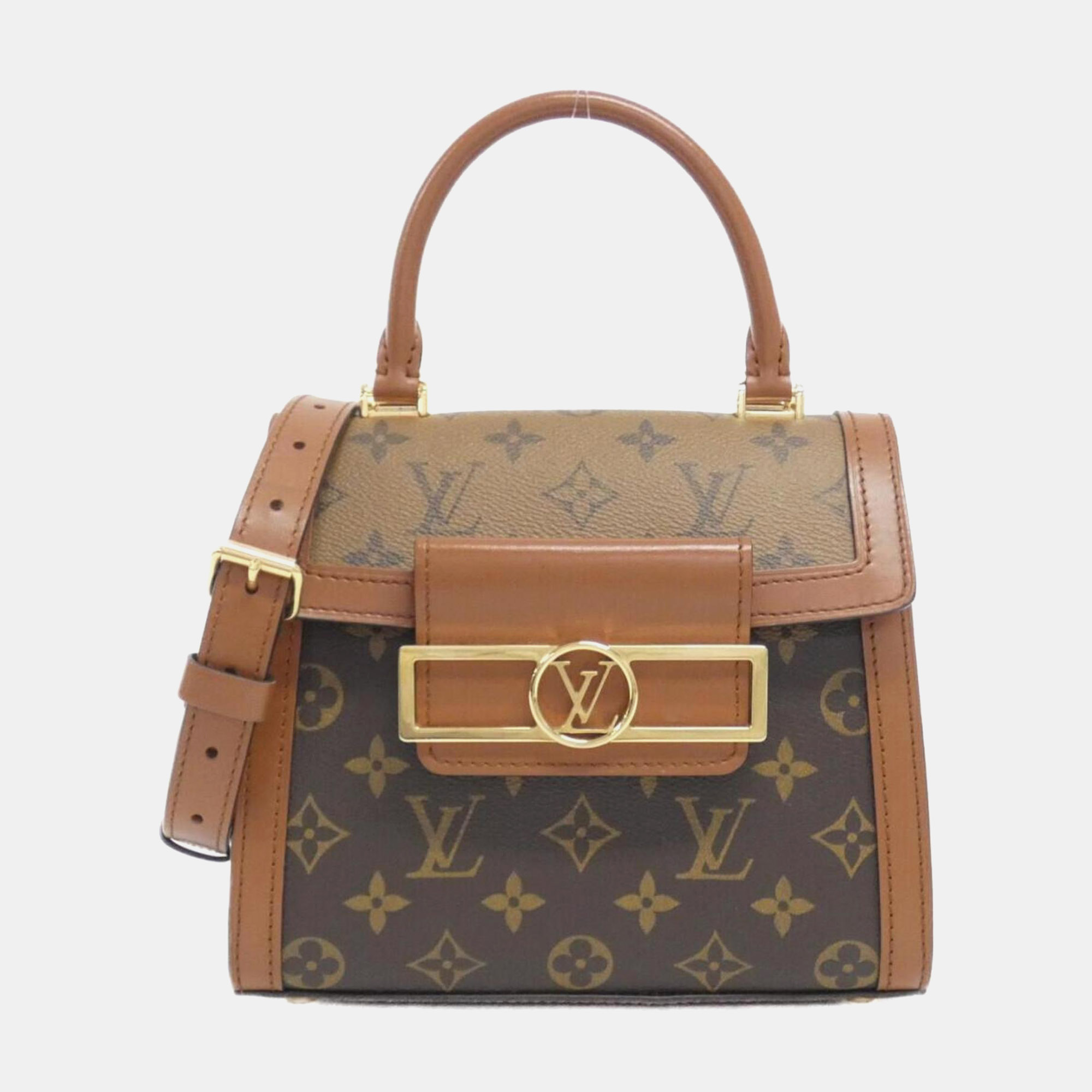 

Louis Vuitton Monogram Reverse Dauphine Capitale Handbag, Brown